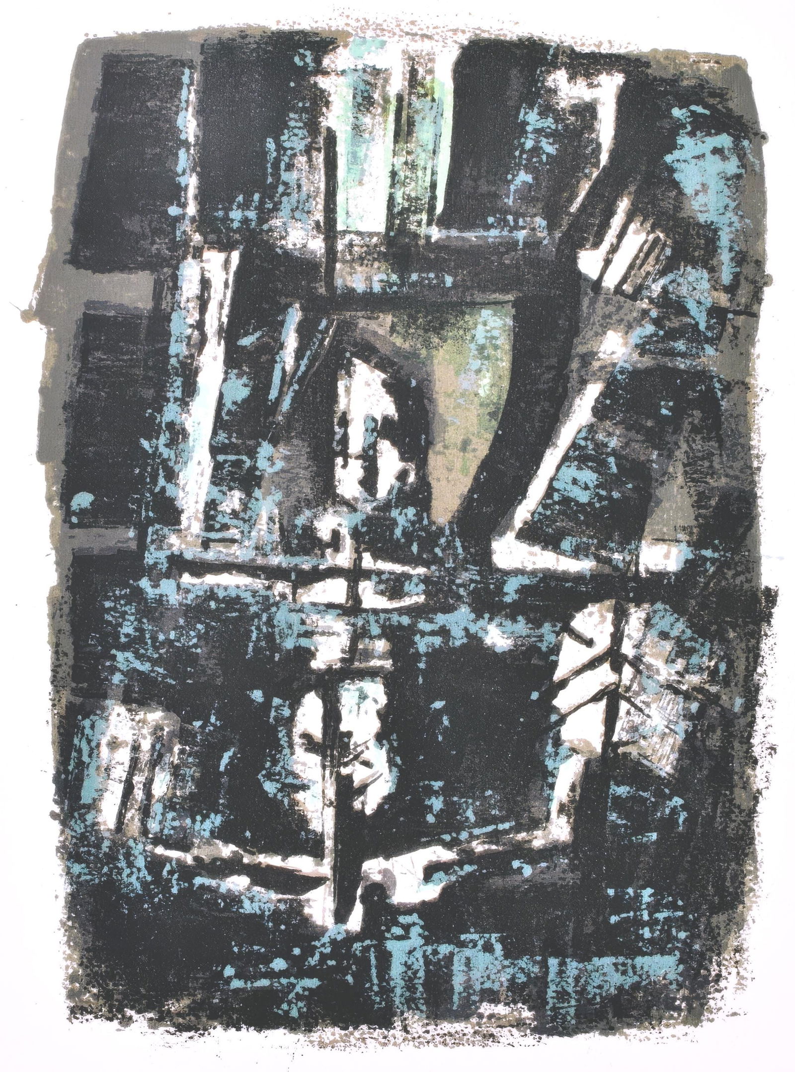 Lithograph - Orlando Pelayo - Composition - uvres compltes d'Albert Camus (1 of 8)