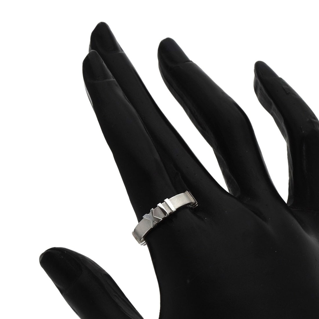 Silver TIFFANY&Co. Atlas Ring - 5