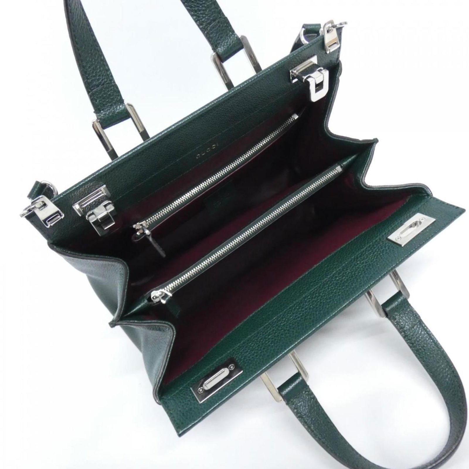 Leather Gucci Handbag - 8