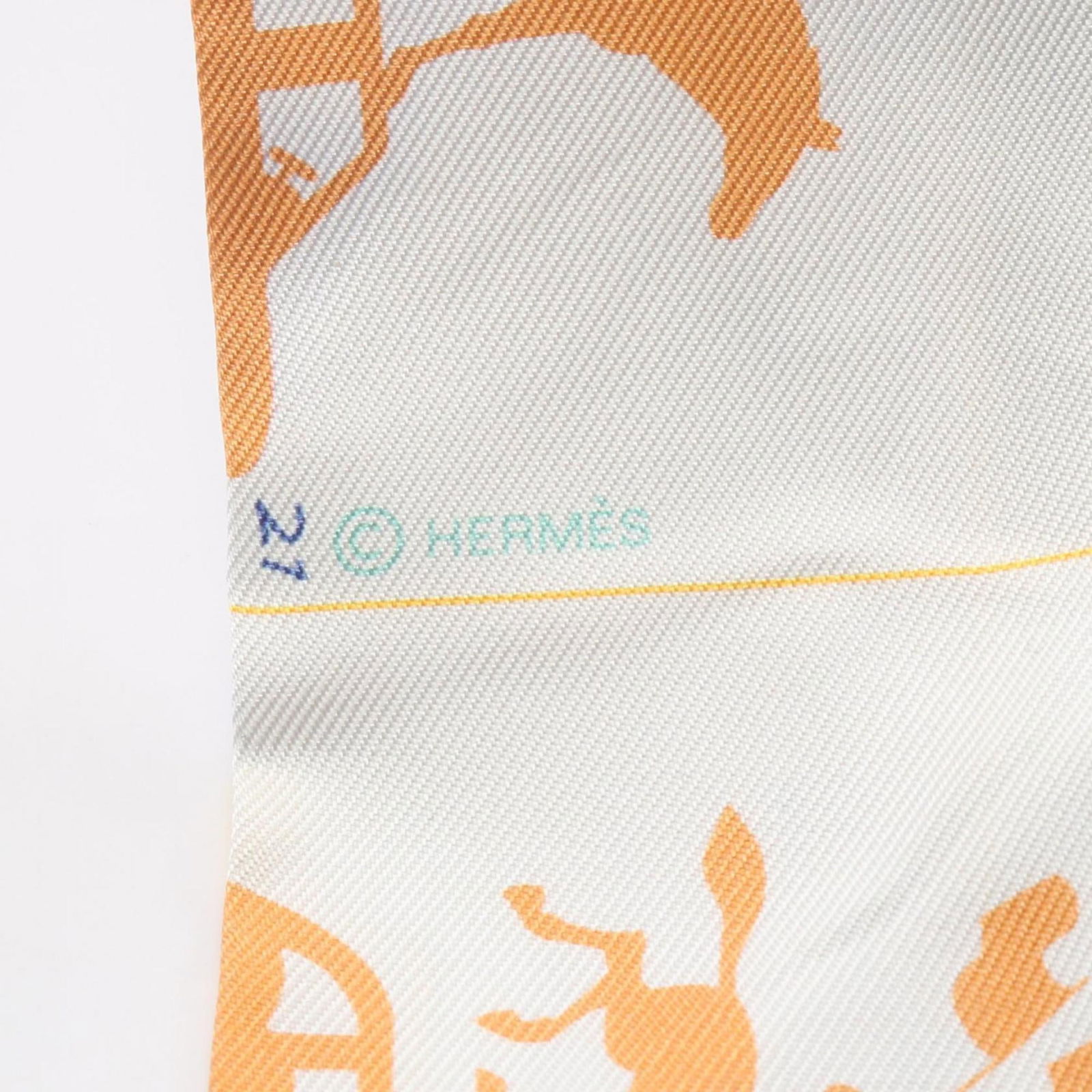 Silk Hermes Scarf - 4