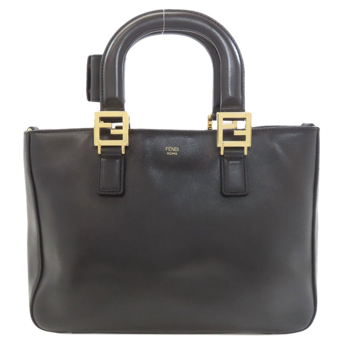 Leather FENDI logo Handbag: Leather FENDI logo Handbag This listing features Leather FENDI logo Handbag. Item specifics are provided below. Item Specifics: Brand: FENDI Style: Handbag Exterior Material: Leather Exterior Color: