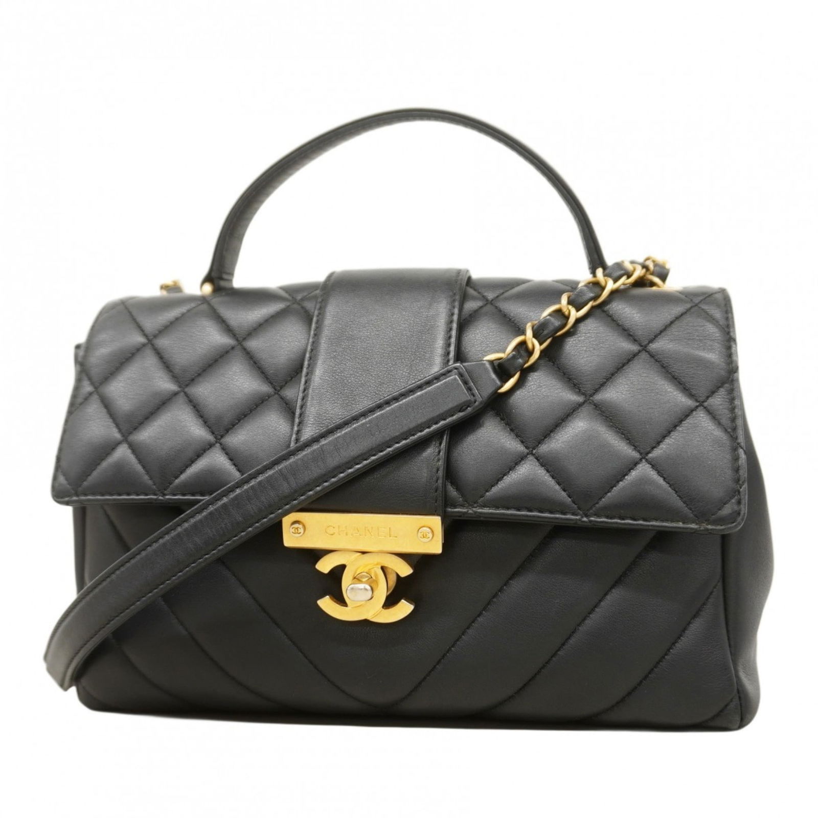 Leather Chanel Handbag: Leather Chanel Handbag This listing features Leather Chanel Handbag. Item specifics are provided below. Item Specifics: Brand: Chanel Type: Handbag Material: Leather Leather/Fur Type: Lambskin Color: