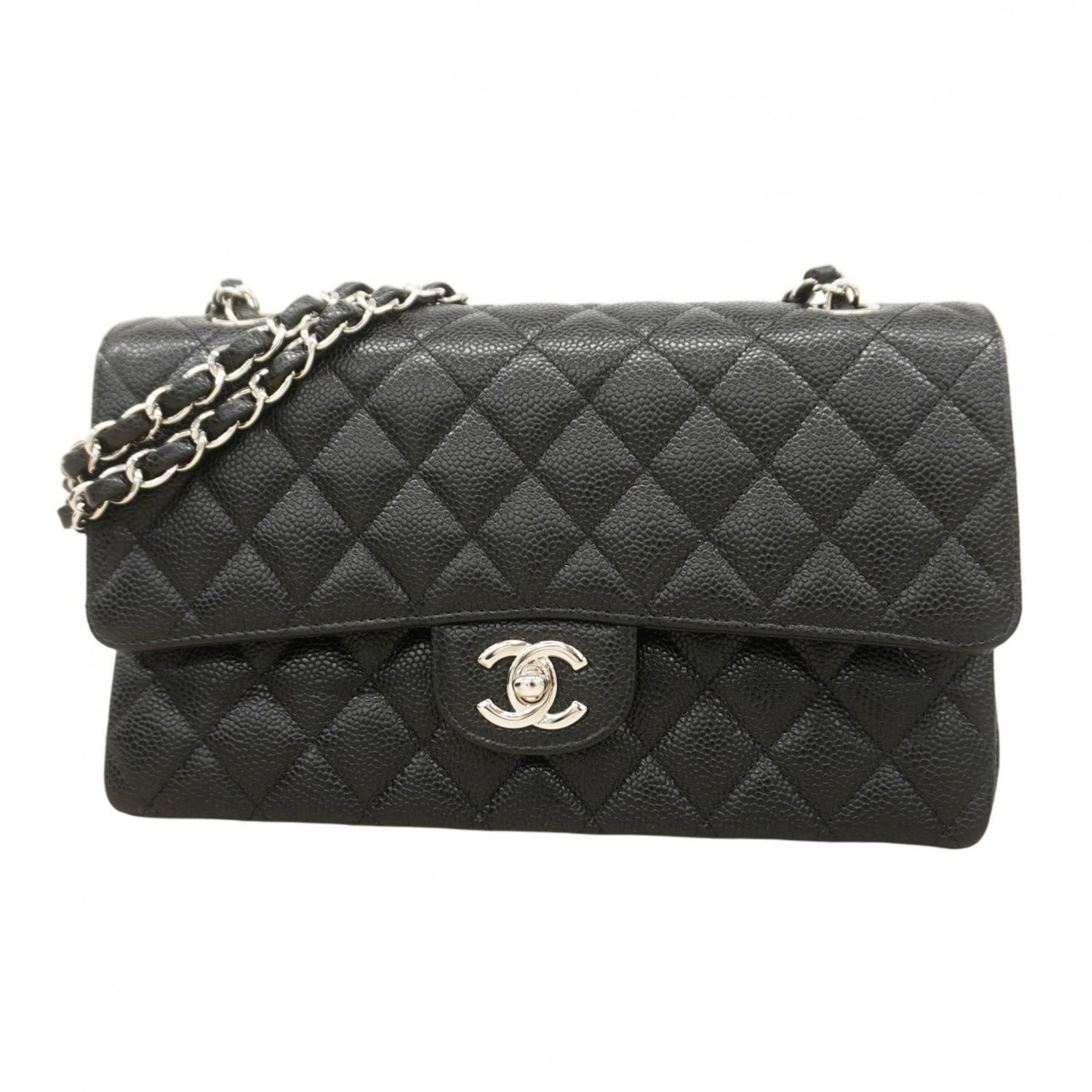 Calfskin Chanel Shoulder Bag Grained: Calfskin Chanel Shoulder Bag Grained This listing features Calfskin Chanel Shoulder Bag Grained. Item specifics are provided below. Item Specifics: Brand: Chanel Type: Shoulder Bag Material: Grained