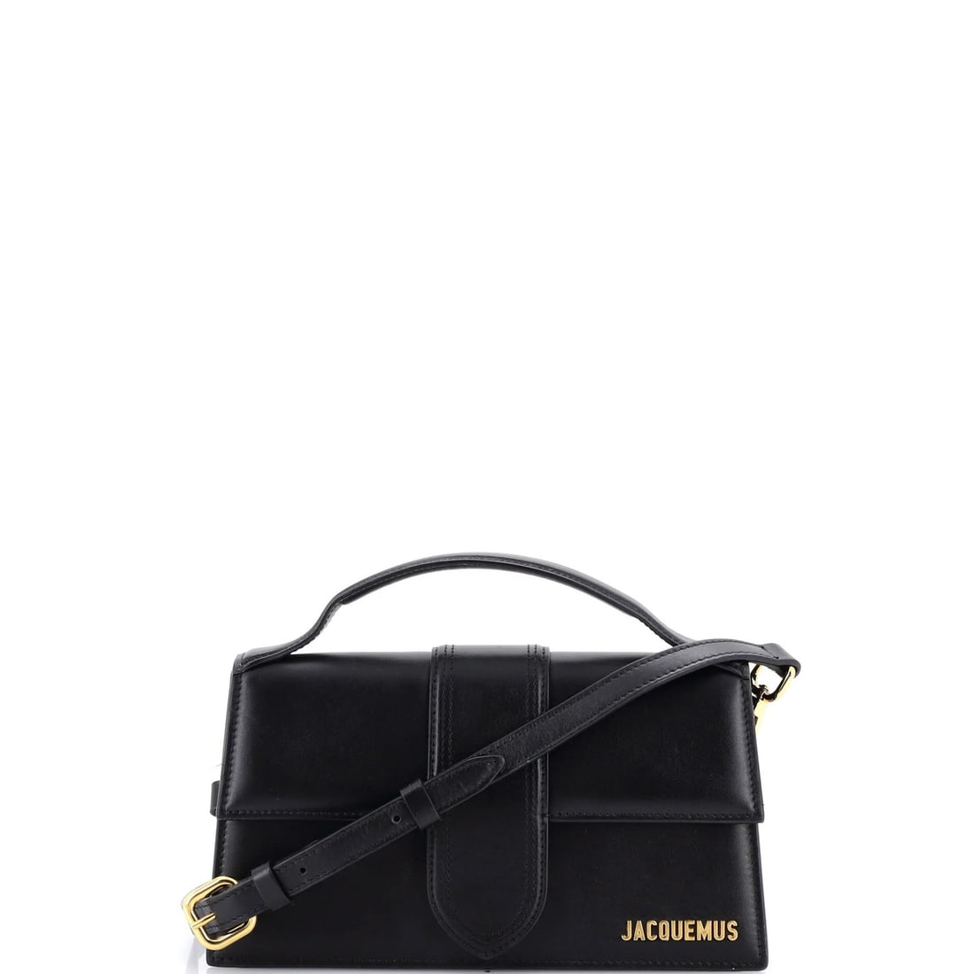 Leather Jacquemus Le Grand Bambino Flap Bag: Leather Jacquemus Le Grand Bambino Flap Bag This listing features Leather Jacquemus Le Grand Bambino Flap Bag. Item specifics are provided below. Item Specifics: Brand: Jacquemus Exterior Material: