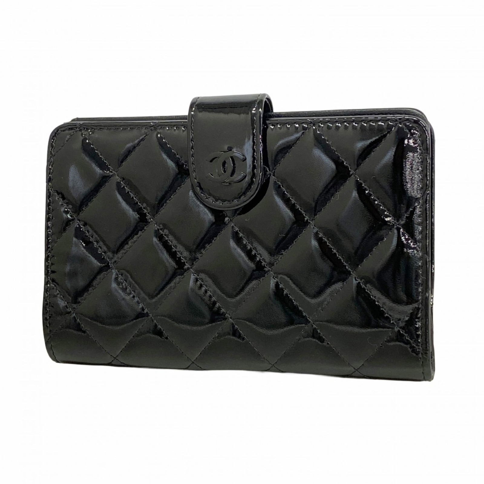 Leather Chanel Wallet (Bi-Fold) Patent: Leather Chanel Wallet (Bi-Fold) Patent This listing features Leather Chanel Wallet (Bi-Fold) Patent. Item specifics are provided below. Item Specifics: Brand: Chanel Type: Wallet (Bi-Fold) Gender: Wom