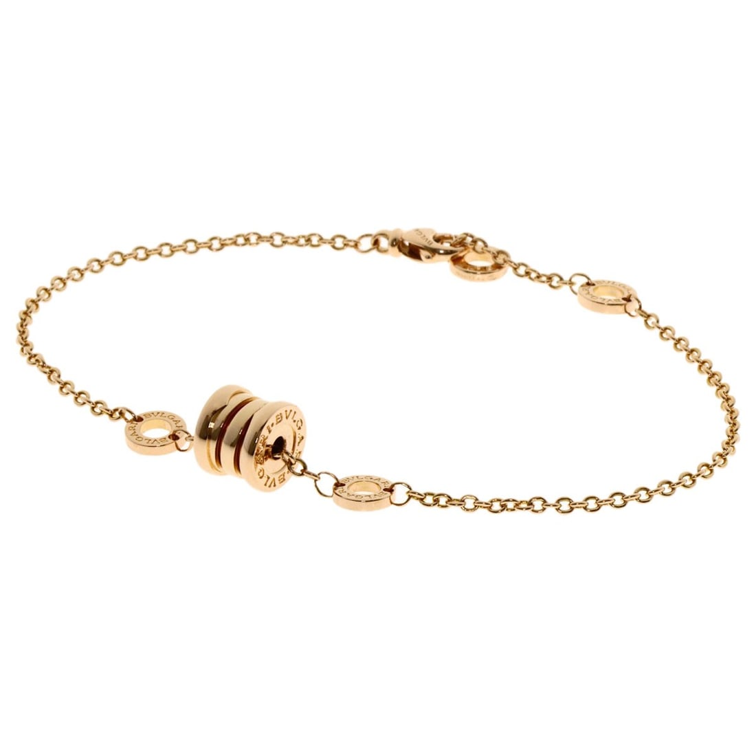 Gold BVLGARI B.zero1 element Bracelet K18 Pink (1 of 10)