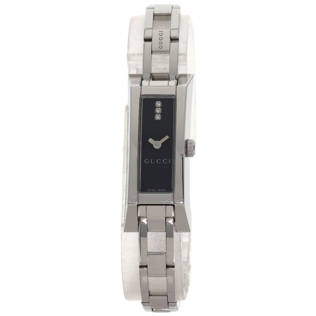 Steel GUCCI 3P Diamond Watches YA110 Stainless Steel/ Stainless: Steel GUCCI 3P Diamond Watches YA110 Stainless Steel/ Stainless This listing features Steel GUCCI 3P Diamond Watches YA110 Stainless Steel/ Stainless. Item specifics are provided below. Item