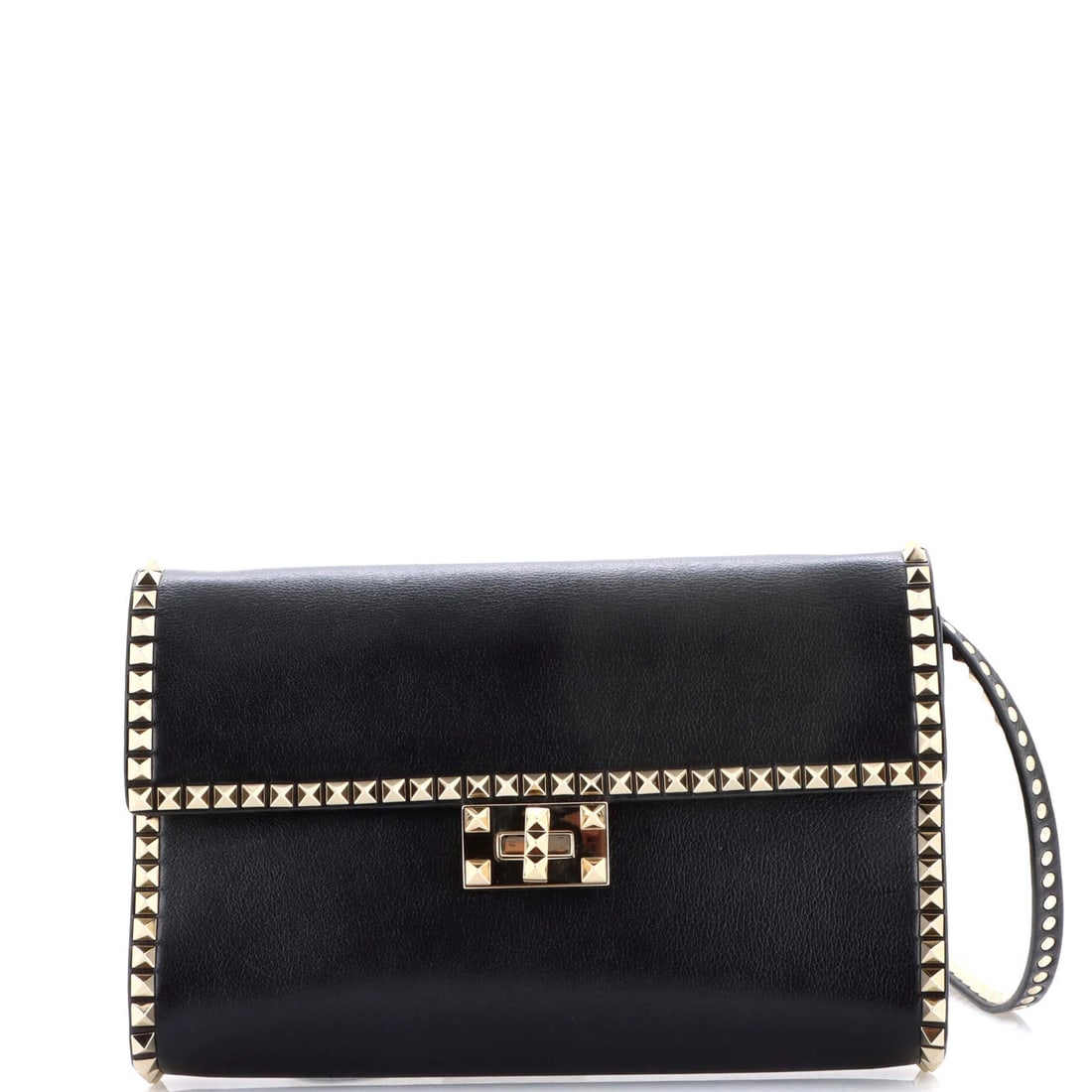 Leather Valentino Garavani Rockstud No Limit Clutch: Leather Valentino Garavani Rockstud No Limit Clutch This listing features Leather Valentino Garavani Rockstud No Limit Clutch. Item specifics are provided below. Item Specifics: Brand: Valentino