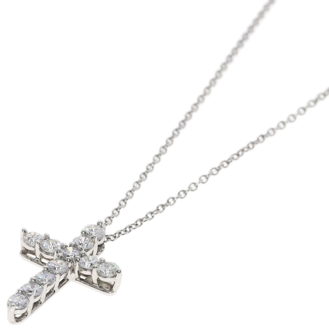 PT950 TIFFANY&Co. Small cross diamond Necklace Platinum: PT950 TIFFANY&Co. Small cross diamond Necklace Platinum This listing features PT950 TIFFANY&Co. Small cross diamond Necklace Platinum. Item specifics are provided below. Item Specifics: Brand: