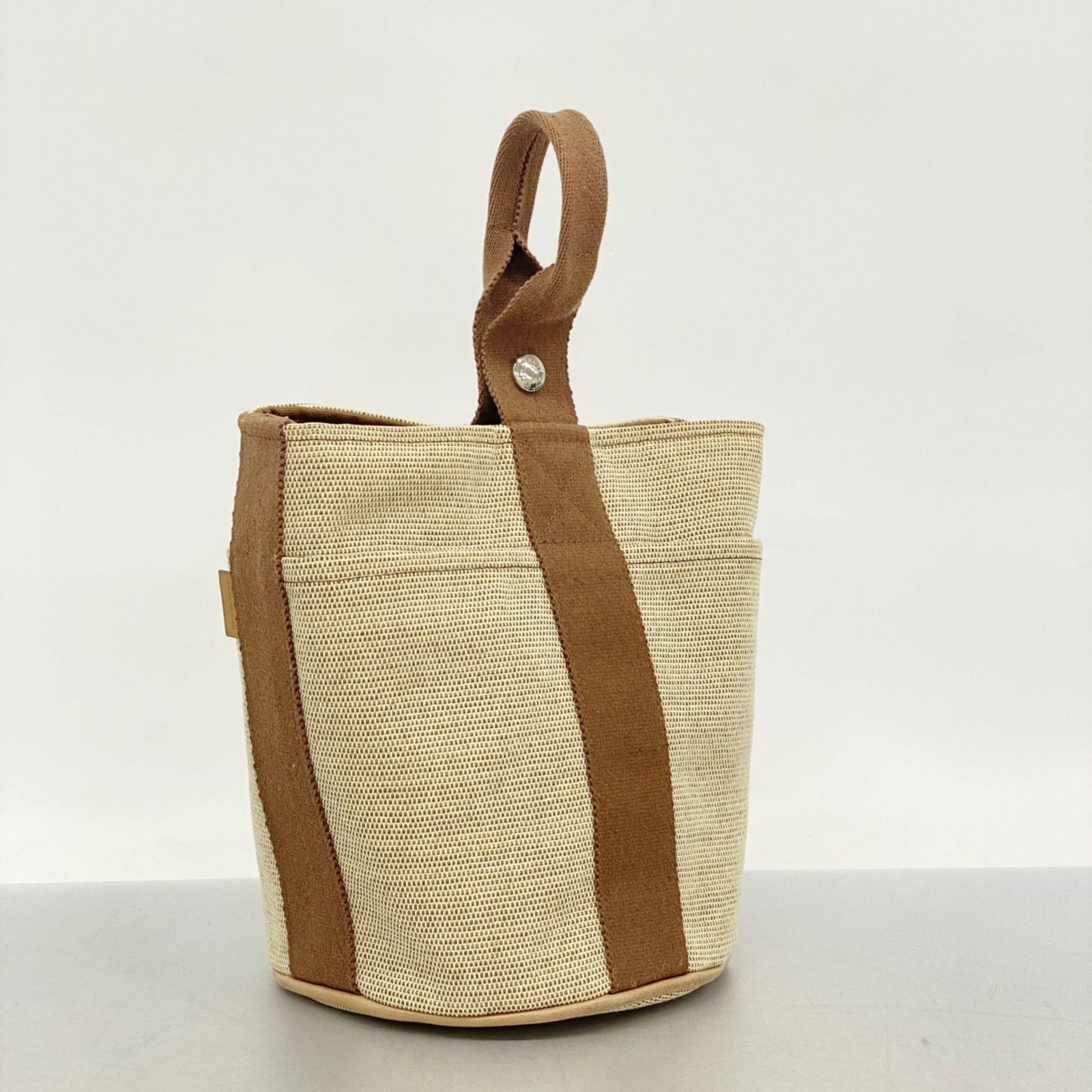 Canvas Hermes Handbag - 2