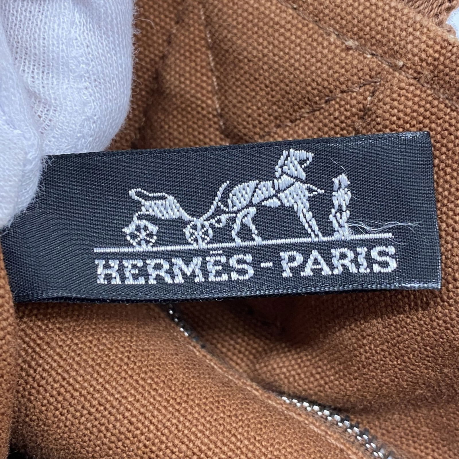 Canvas Hermes Handbag - 5