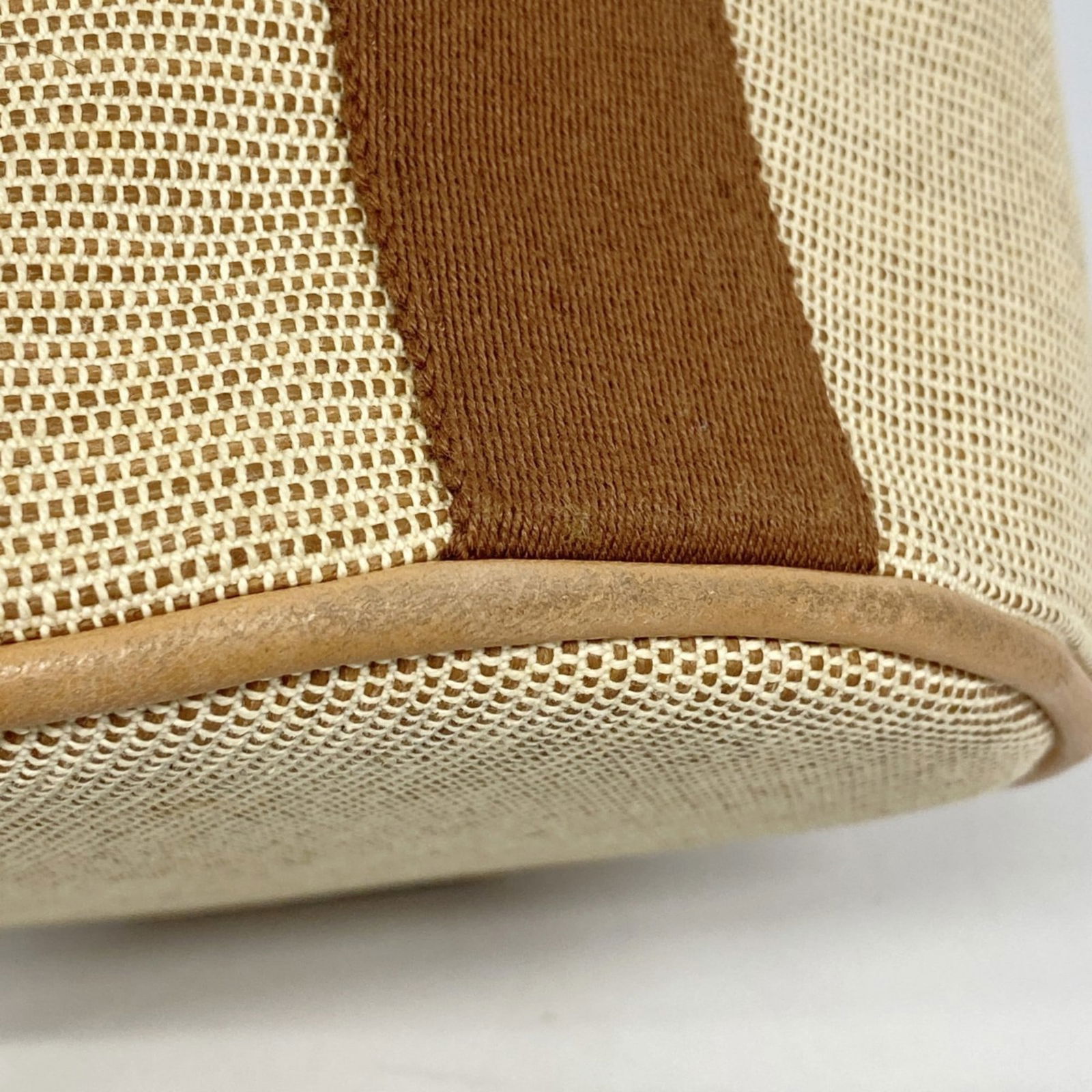 Canvas Hermes Handbag - 6