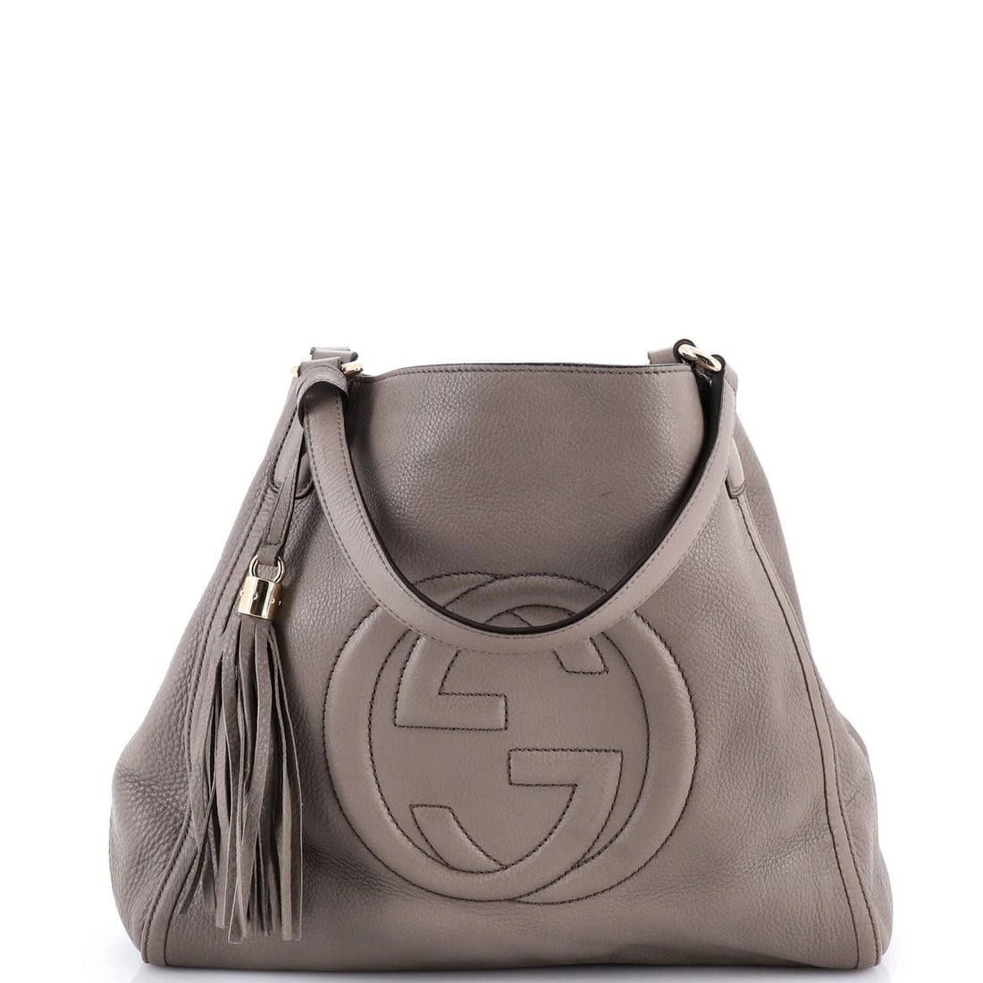 Medium Gucci Soho Shoulder Bag Leather: Medium Gucci Soho Shoulder Bag Leather This listing features Medium Gucci Soho Shoulder Bag Leather. Item specifics are provided below. Item Specifics: Brand: Gucci Exterior Material: Leather Style:
