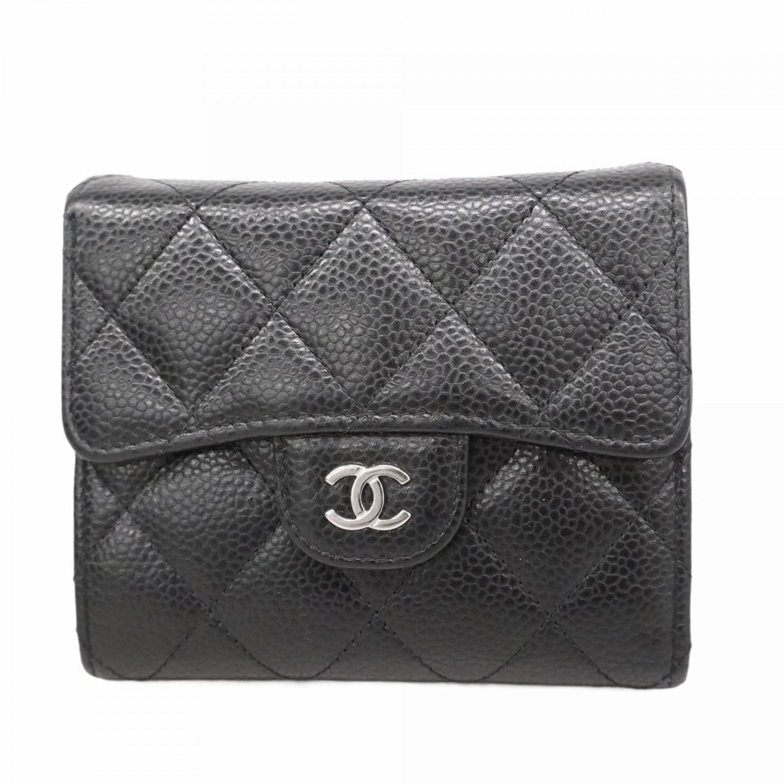 Calfskin Chanel Wallet (Tri-Fold) Grained: Calfskin Chanel Wallet (Tri-Fold) Grained This listing features Calfskin Chanel Wallet (Tri-Fold) Grained. Item specifics are provided below. Item Specifics: Brand: Chanel Type: Wallet (Tri-Fold)