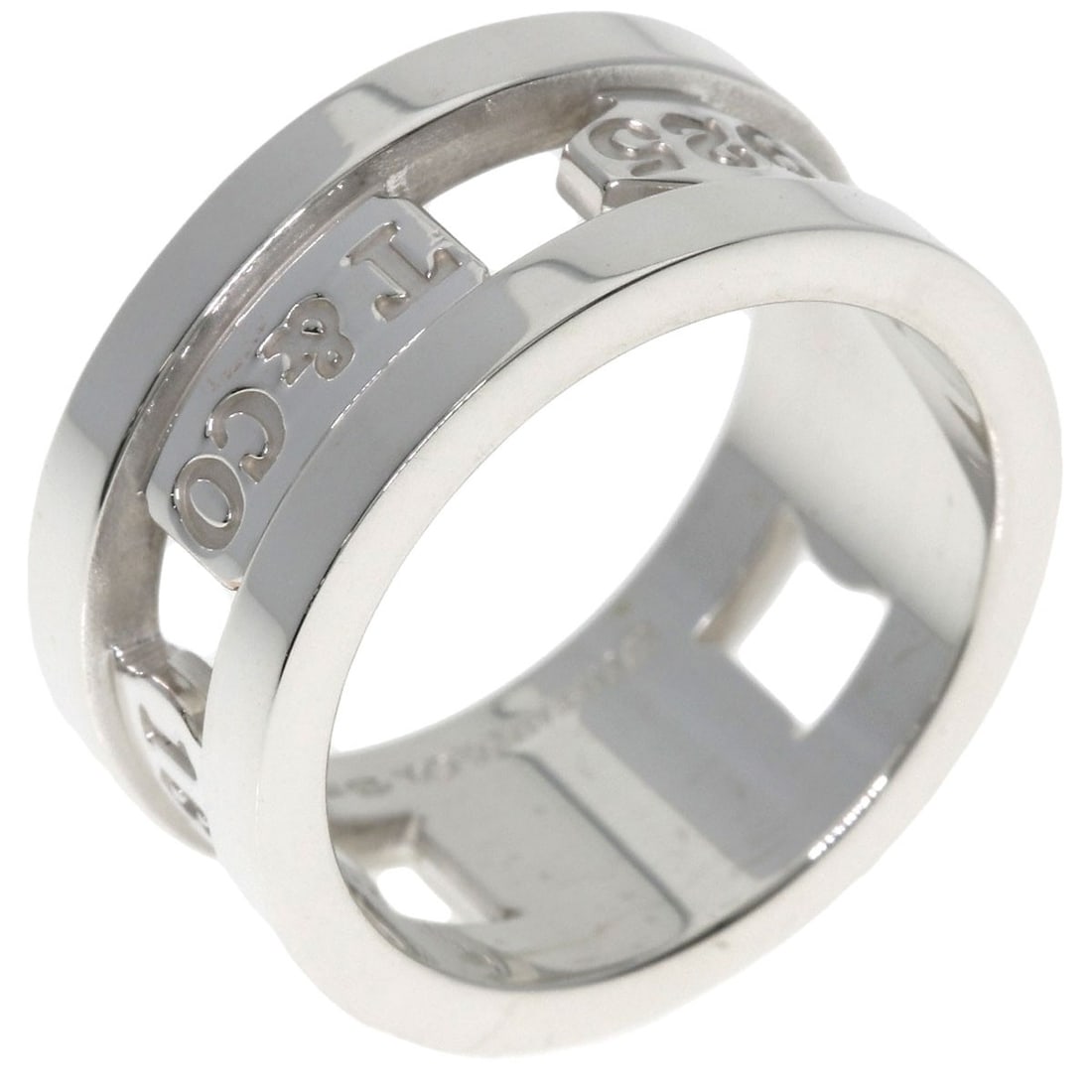 Silver TIFFANY&Co. 1837 element Ring - 2