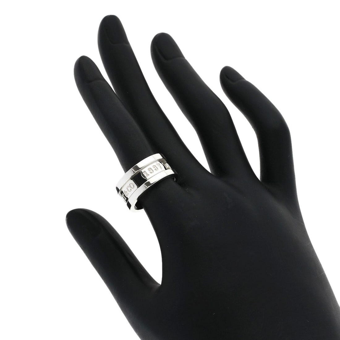 Silver TIFFANY&Co. 1837 element Ring - 5