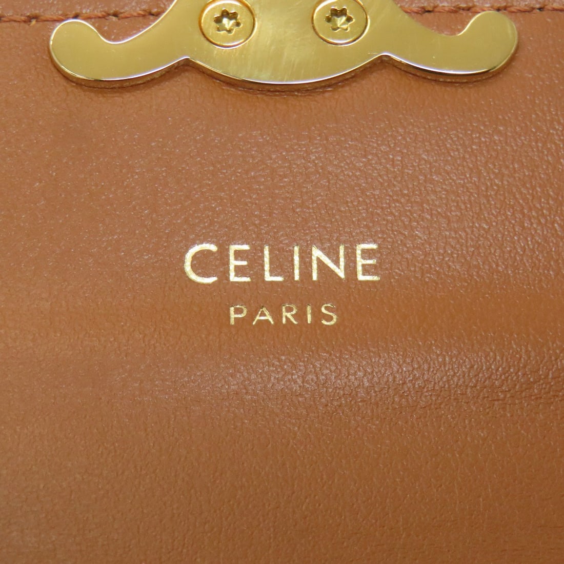 Leather CELINE Triomphe Card Case - 6