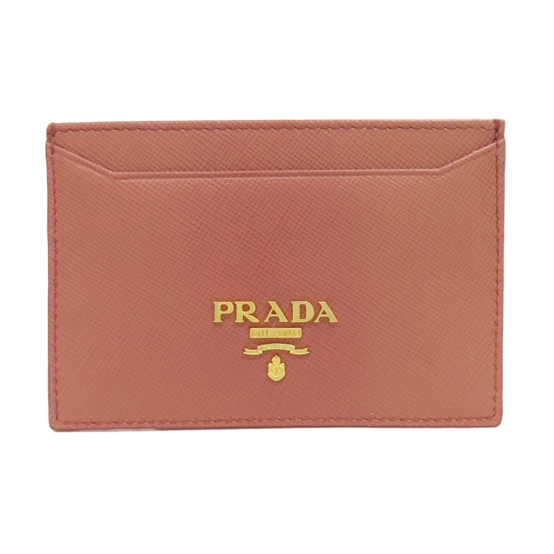 Safiano PRADA logo Card Case: Safiano PRADA logo Card Case This listing features Safiano PRADA logo Card Case. Item specifics are provided below. Item Specifics: Brand: PRADA Style: Card Case Material: Safiano Color: pink Type: