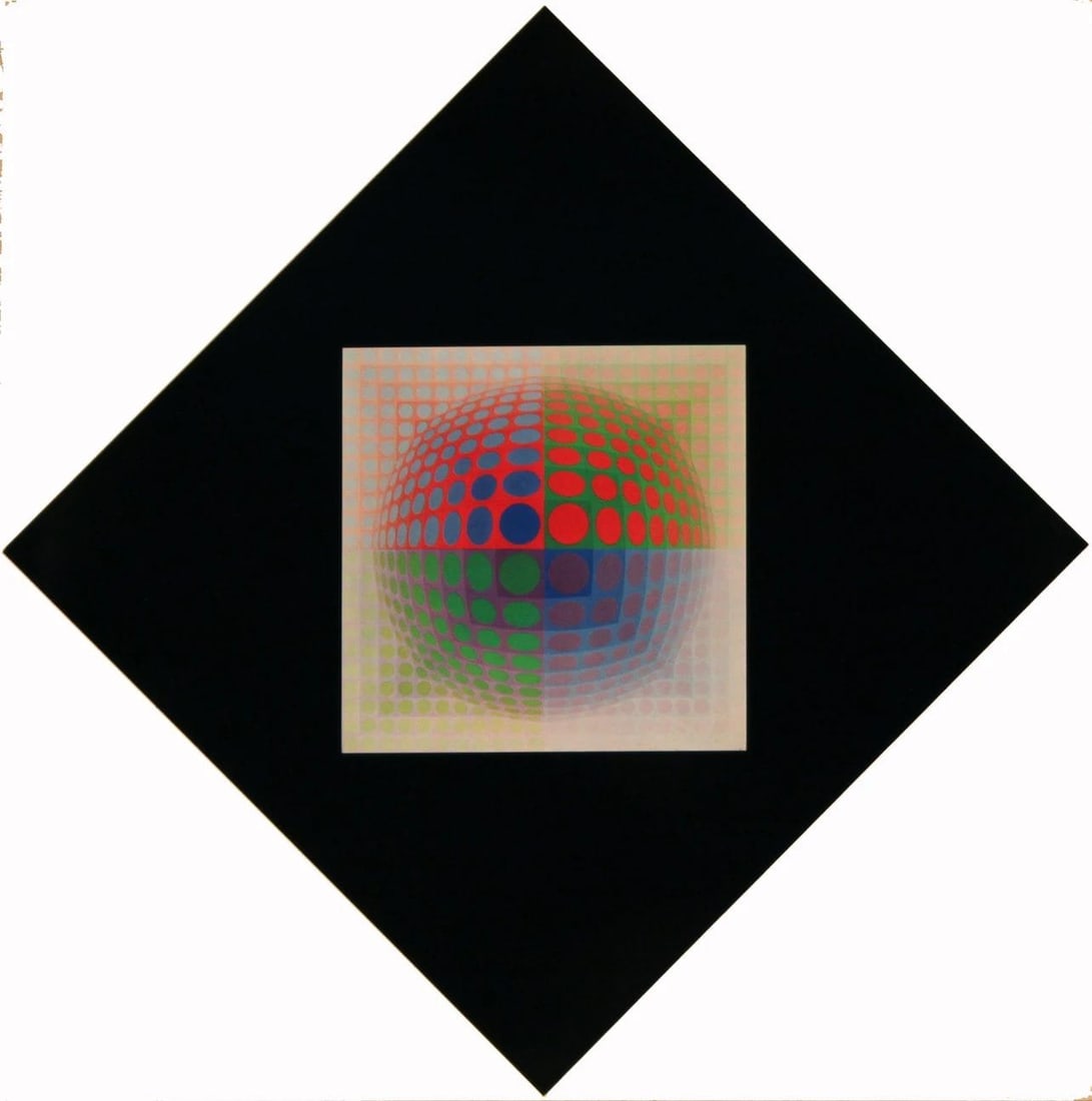 Hliogravure - Victor Vasarely - Composition - Vega: Hliogravure - Victor Vasarely - Composition - Vega This listing features Hliogravure - Victor Vasarely - Composition - Vega. Item specifics are provided below. Item Specifics: Paper Size: 10.63 x