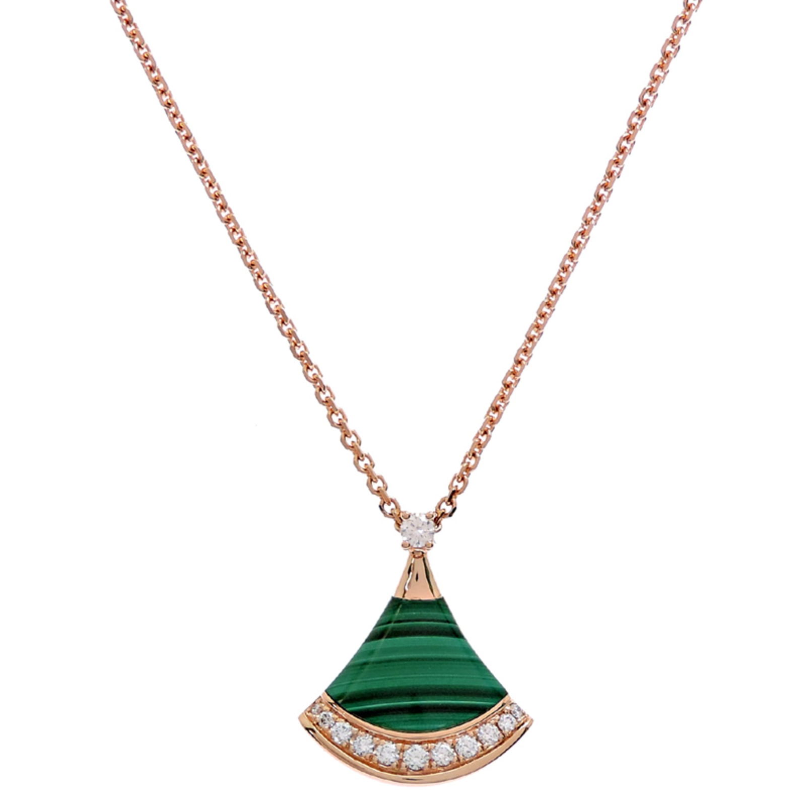 Green Bvlgari 2025 Diva's Dream Malachite and Diamond Women's Necklace 361252 750 Pink Gold: Green Bvlgari 2025 Diva's Dream Malachite and Diamond Women's Necklace 361252 750 Pink Gold This listing features Green Bvlgari 2025 Diva's Dream Malachite and Diamond Women's Necklace 361252 750