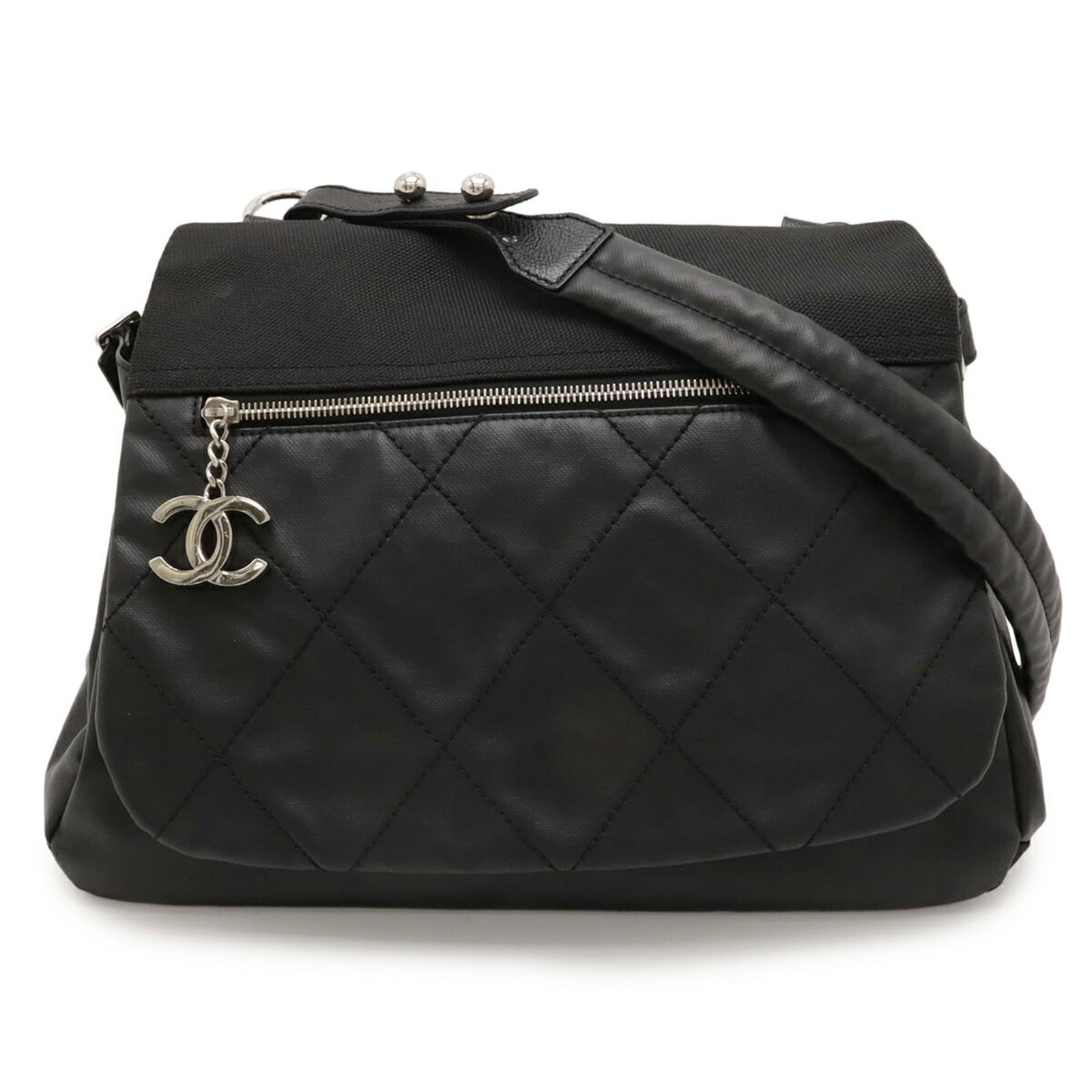 Leather - Chanel Shoulder Bag Coated Canvas: Leather - Chanel Shoulder Bag Coated Canvas This listing features Leather - Chanel Shoulder Bag Coated Canvas. Item specifics are provided below. Item Specifics: Brand: Chanel Type: Shoulder Bag
