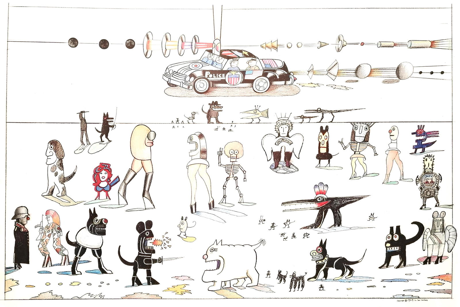 Lithograph - Saul Steinberg - Composition - Derrire le miroir: Lithograph - Saul Steinberg - Composition - Derrire le miroir This listing features Lithograph - Saul Steinberg - Composition - Derrire le miroir. Item specifics are provided below. Item Specifics: