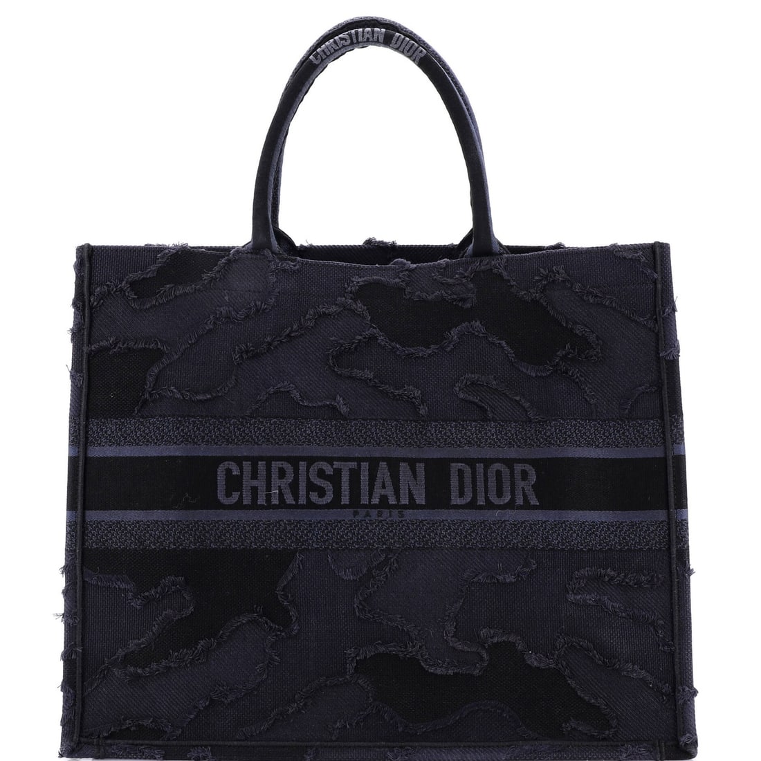 Large Christian Dior Book Tote Camouflage Embroidered Canvas: Large Christian Dior Book Tote Camouflage Embroidered Canvas This listing features Large Christian Dior Book Tote Camouflage Embroidered Canvas. Item specifics are provided below. Item Specifics: