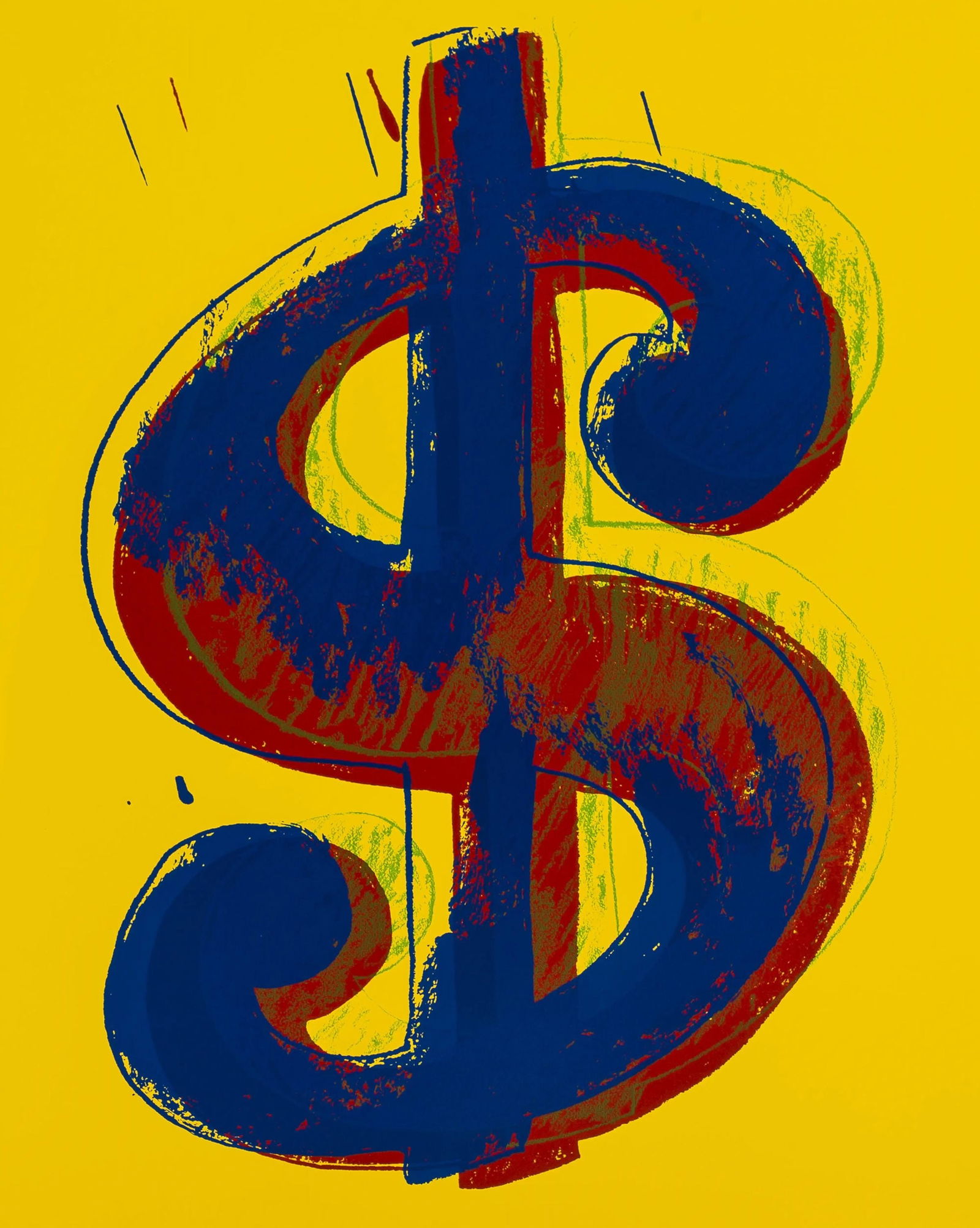 Silkscreen - Andy Warhol - Dollar Sign - Yellow - Official - Sunday B. Morning (1 of 7)