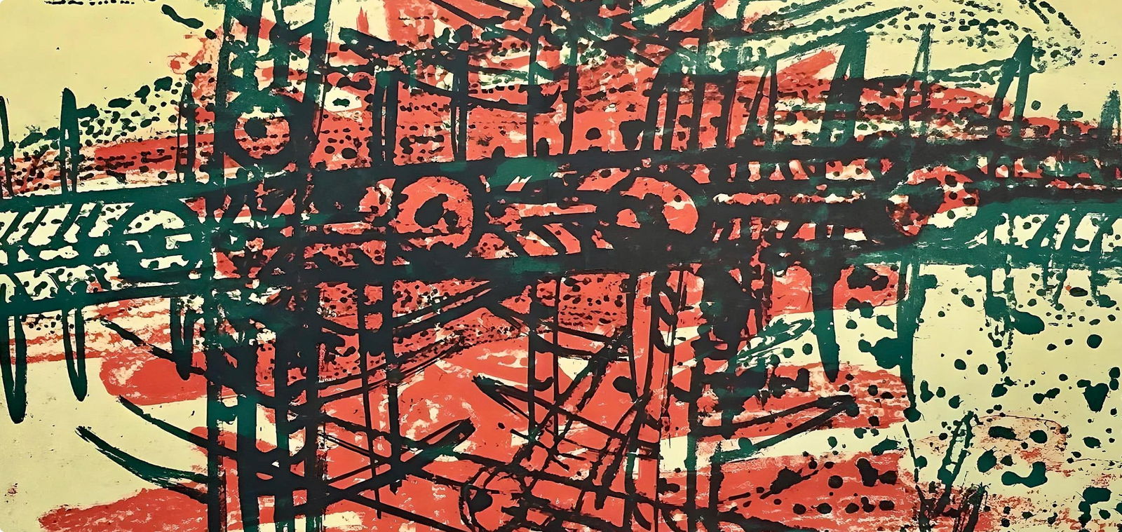 Lithograph - Wifredo Lam ??? - Composition - Suites n3 - 2