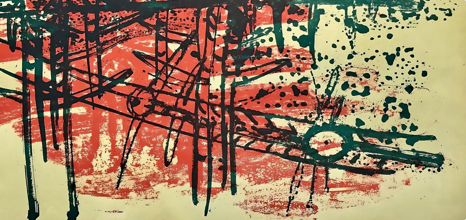 Lithograph - Wifredo Lam ??? - Composition - Suites n3 - 4