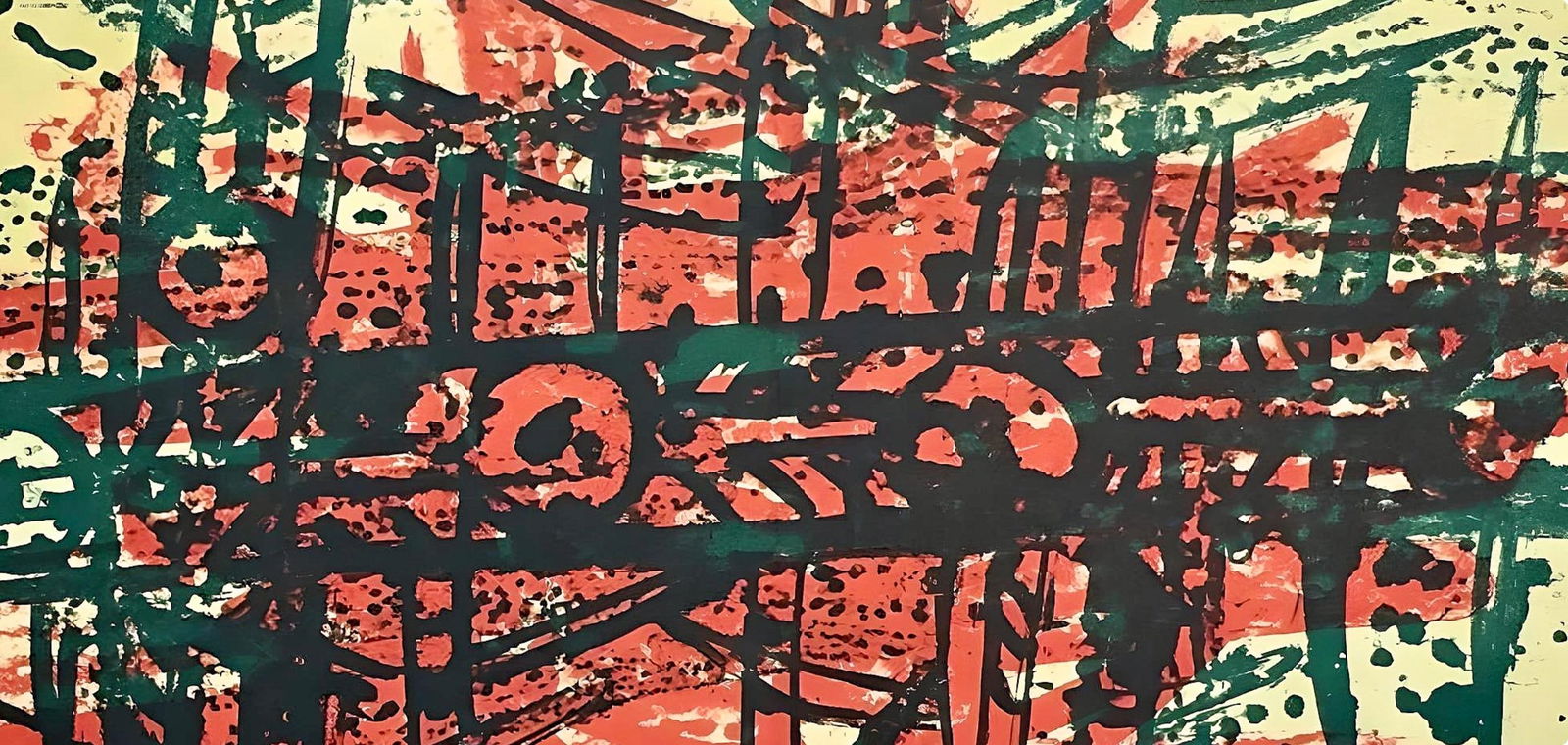 Lithograph - Wifredo Lam ??? - Composition - Suites n3 - 5