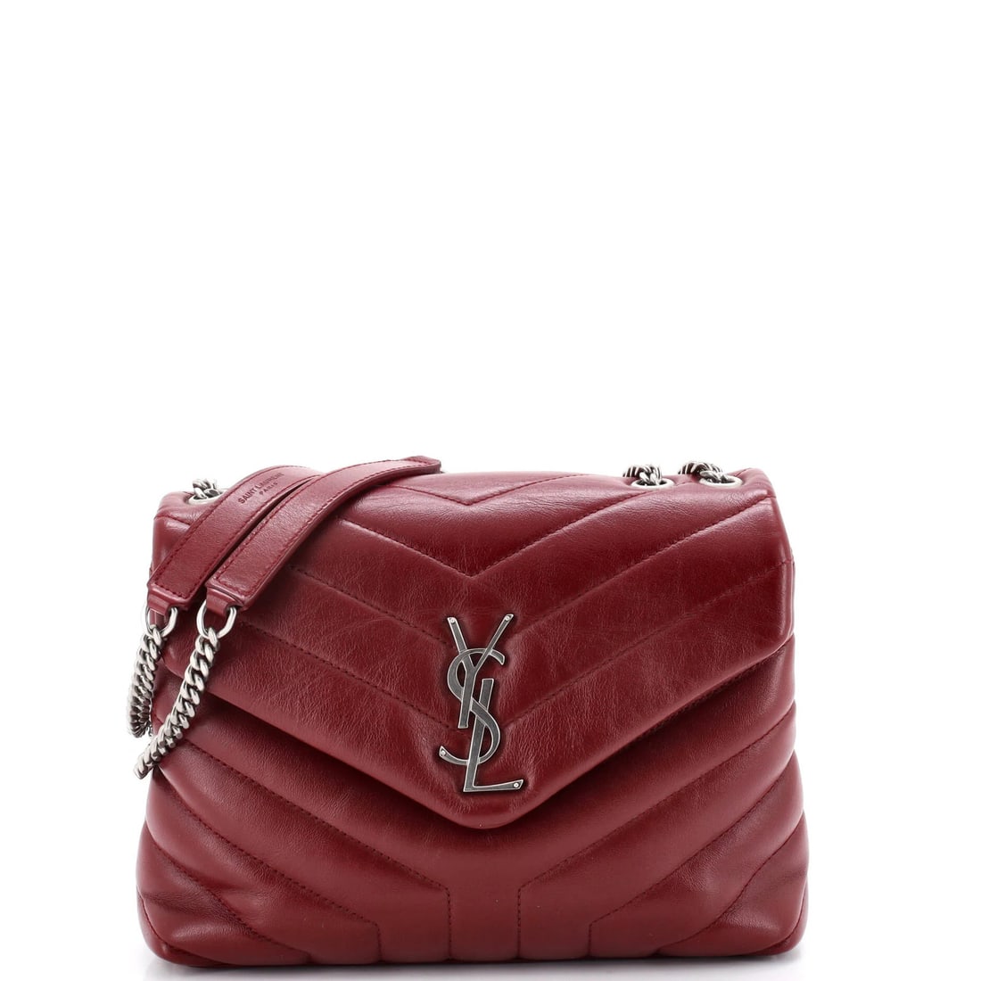 Small Saint Laurent Loulou Shoulder Bag Matelasse Chevron Leather: Small Saint Laurent Loulou Shoulder Bag Matelasse Chevron Leather This listing features Small Saint Laurent Loulou Shoulder Bag Matelasse Chevron Leather. Item specifics are provided below. Item