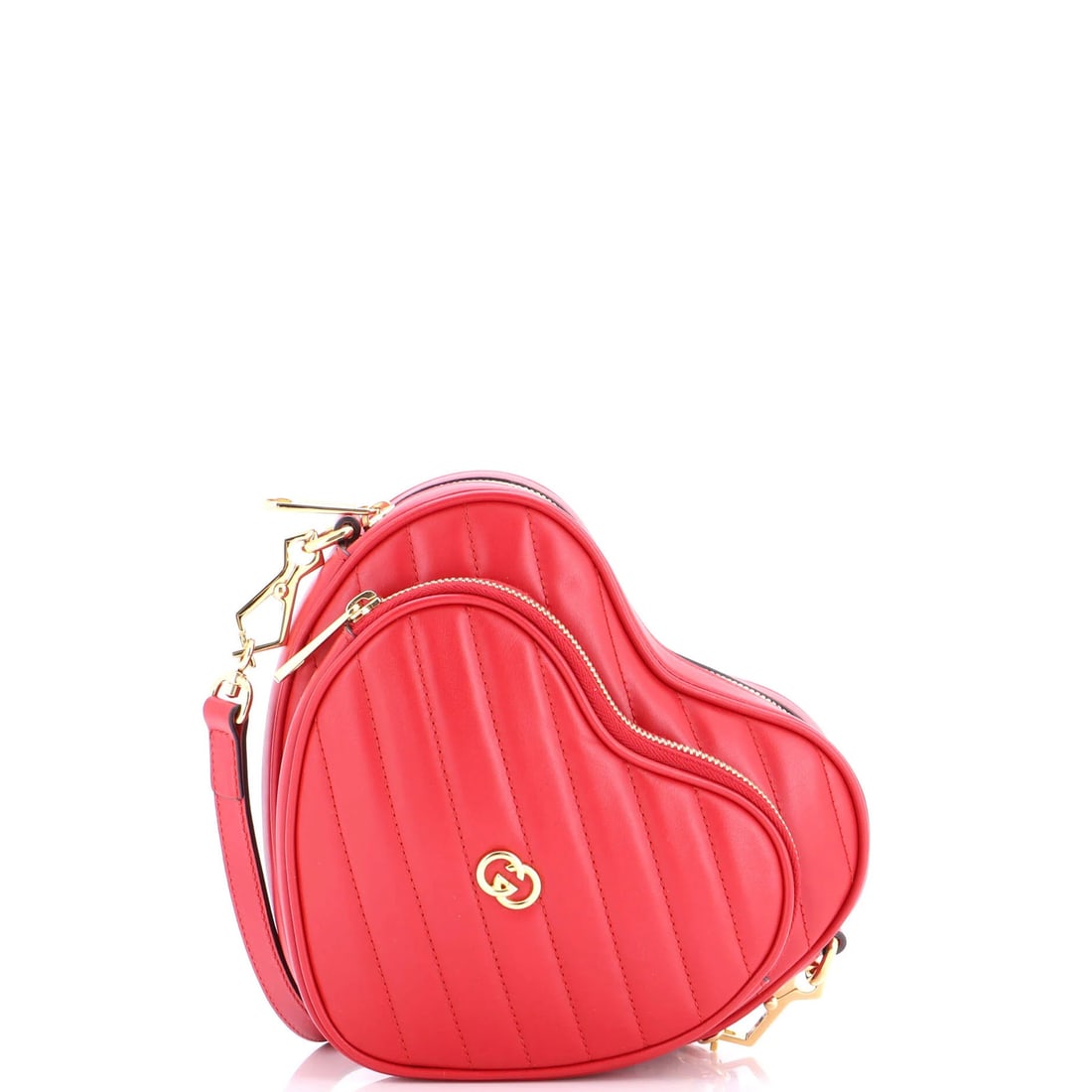 Mini Gucci Interlocking G Heart Shoulder Bag Diagonal Quilted Leather: Mini Gucci Interlocking G Heart Shoulder Bag Diagonal Quilted Leather This listing features Mini Gucci Interlocking G Heart Shoulder Bag Diagonal Quilted Leather. Item specifics are provided below. 