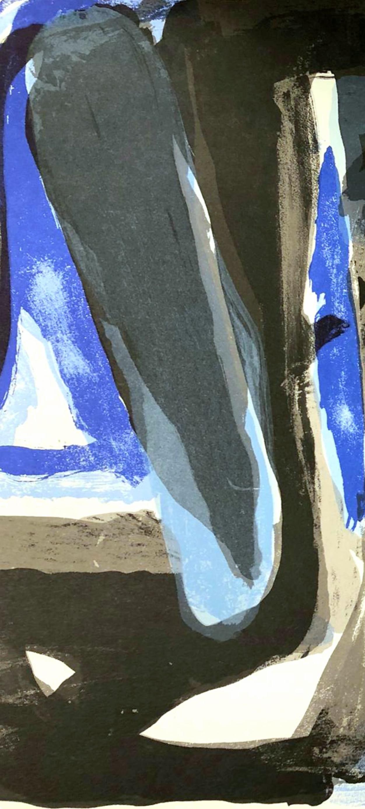 Lithograph - Geer Van Velde - Composition - Derrire le miroir - 5