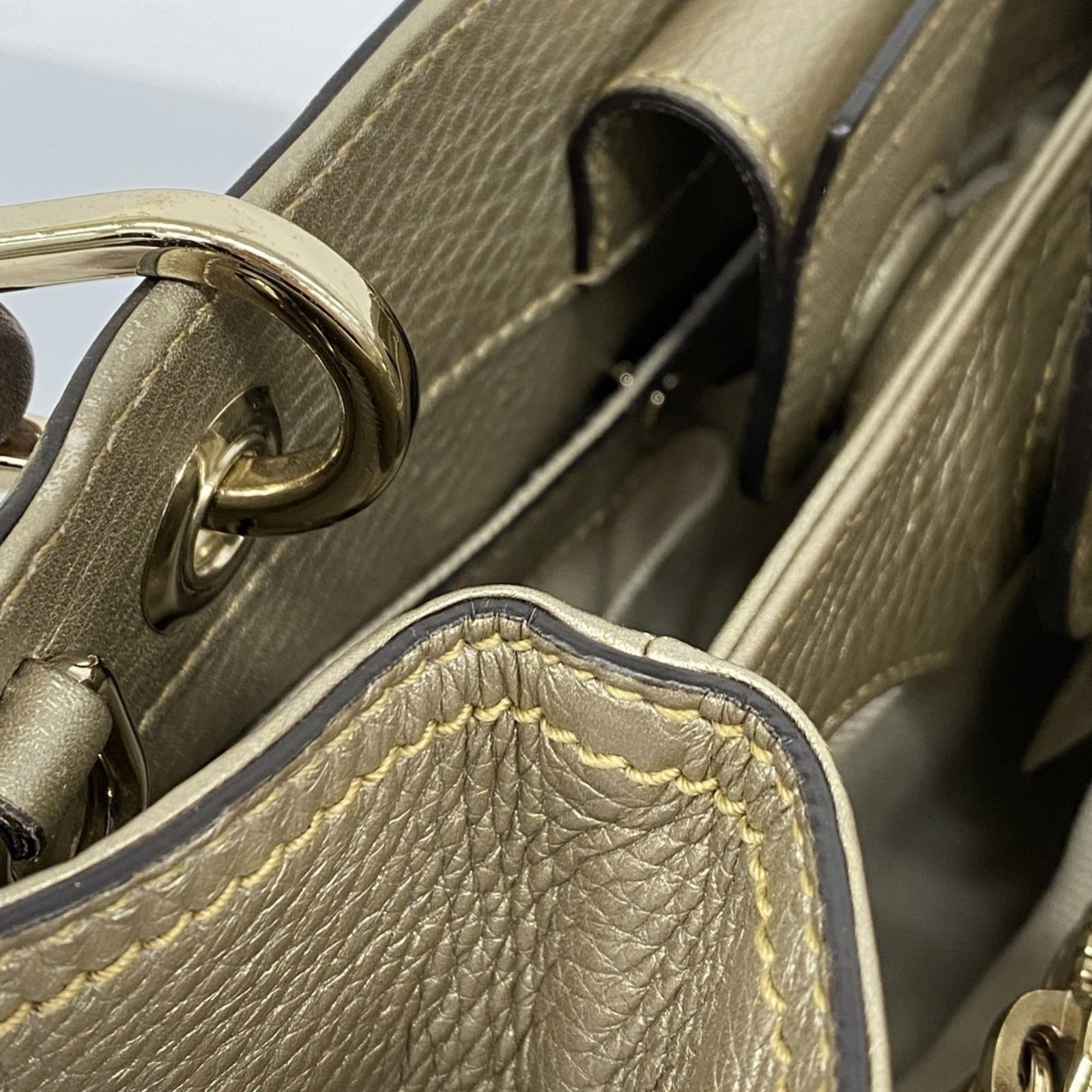 Leather Gucci Handbag - 8