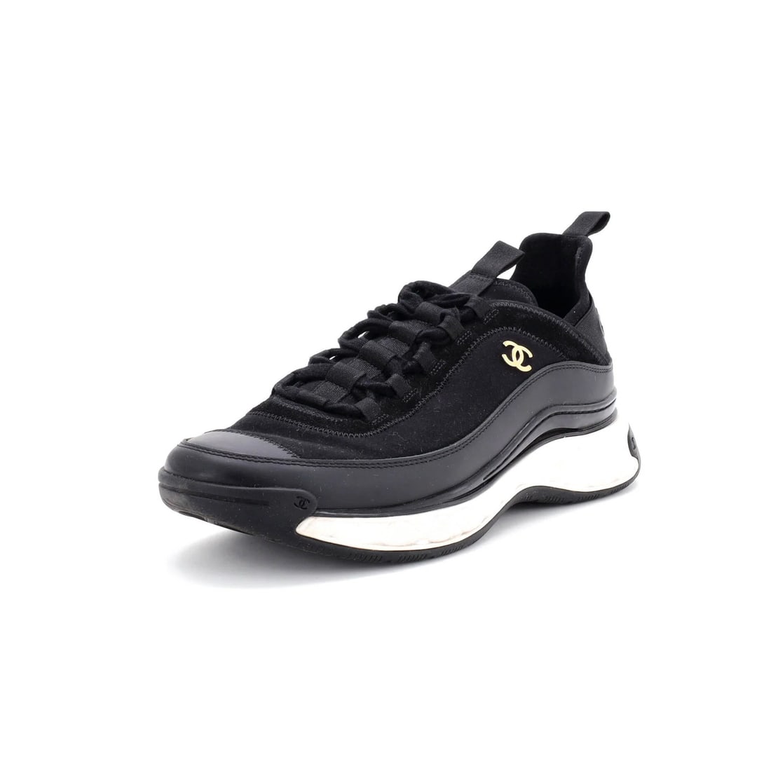 Fibers Chanel Women's CC Cap Toe Logo Sneakers Suede and Mixed: Fibers Chanel Women's CC Cap Toe Logo Sneakers Suede and Mixed This listing features Fibers Chanel Women's CC Cap Toe Logo Sneakers Suede and Mixed. Item specifics are provided below. Item