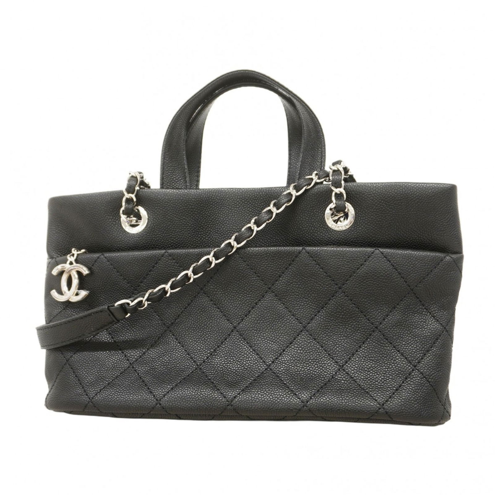 Calfskin Chanel Handbag Grained: Calfskin Chanel Handbag Grained This listing features Calfskin Chanel Handbag Grained. Item specifics are provided below. Item Specifics: Brand: Chanel Type: Handbag Material: Grained Calfskin