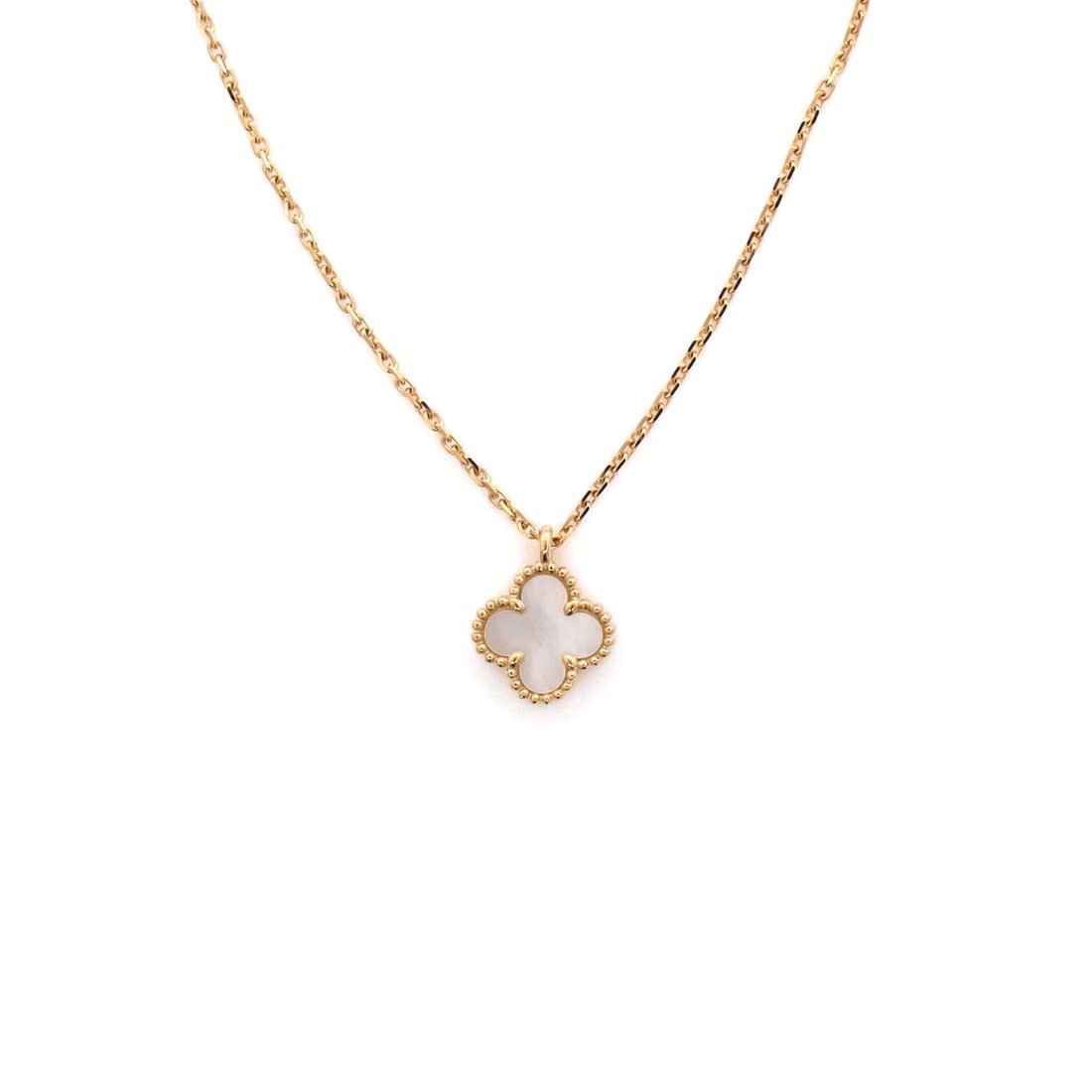 of Van Cleef & Arpels Sweet Alhambra Pendant Necklace 18K Yellow Gold and Mother (1 of 4)