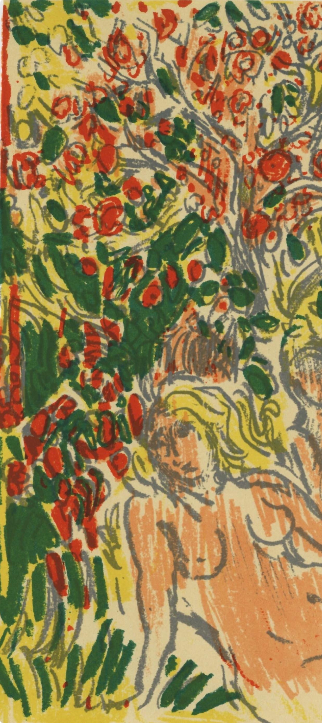 Lithograph - Andr Cottavoz - Composition - L'Odysse - 2