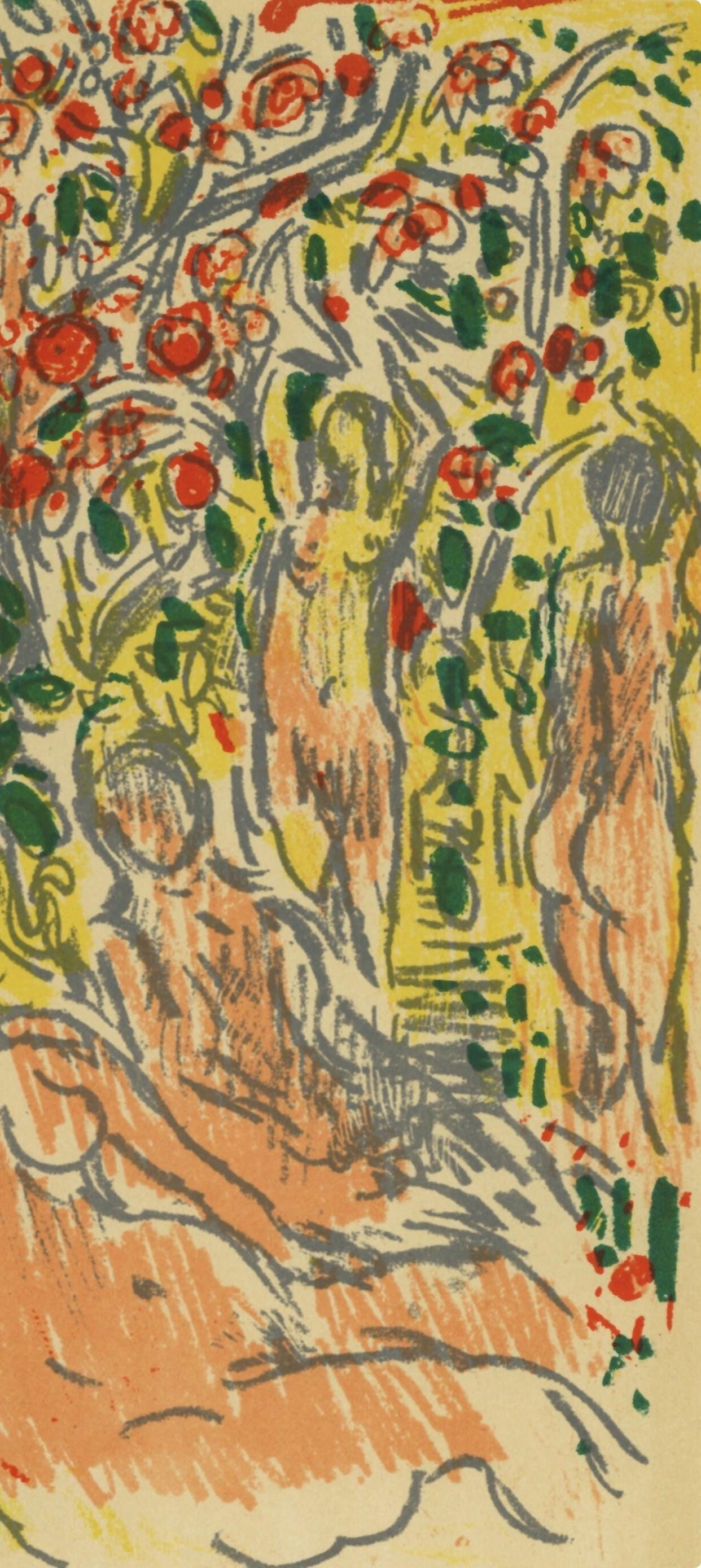 Lithograph - Andr Cottavoz - Composition - L'Odysse - 3