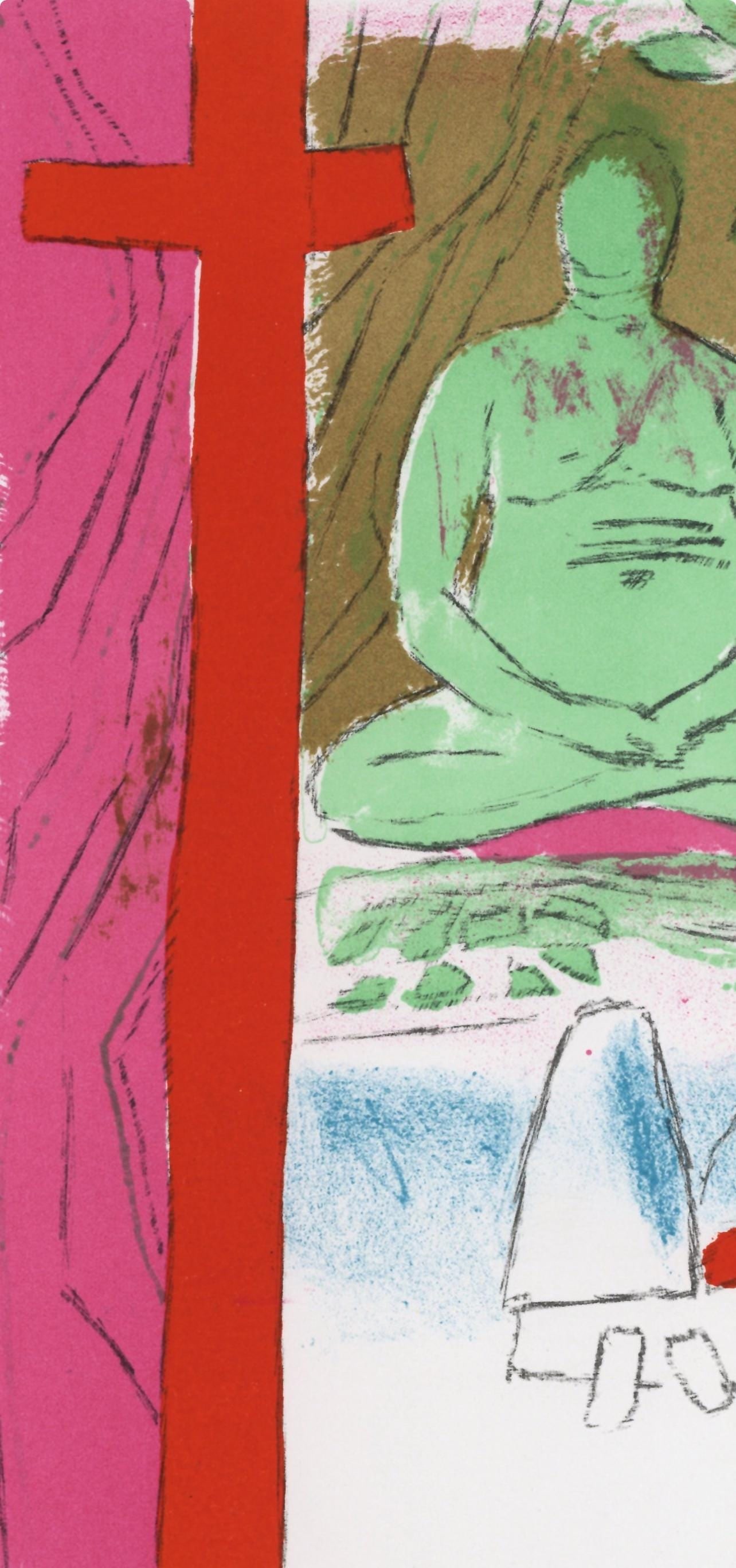 Lithograph - Paul Guiramand - Composition - L'Odysse - 3