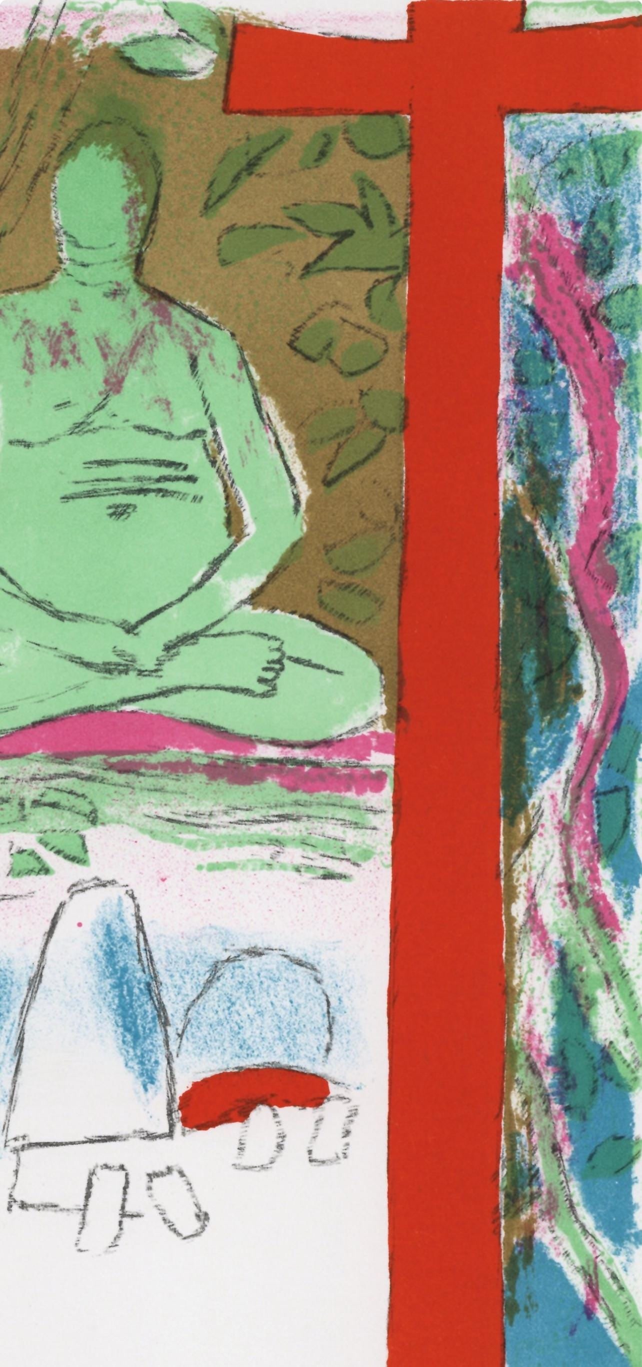 Lithograph - Paul Guiramand - Composition - L'Odysse - 4