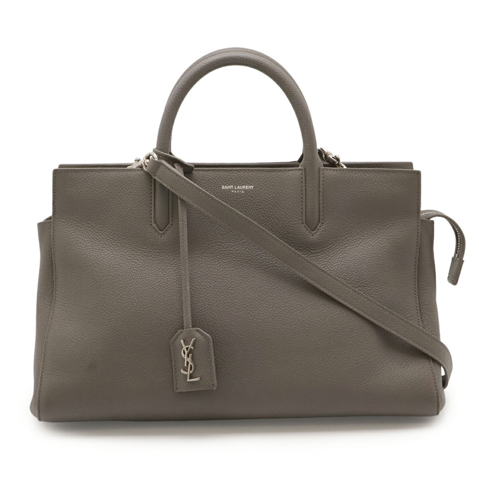 Leather Yves Saint Laurent Handbag: Leather Yves Saint Laurent Handbag This listing features Leather Yves Saint Laurent Handbag. Item specifics are provided below. Item Specifics: Brand: Yves Saint Laurent Type: Handbag Material:
