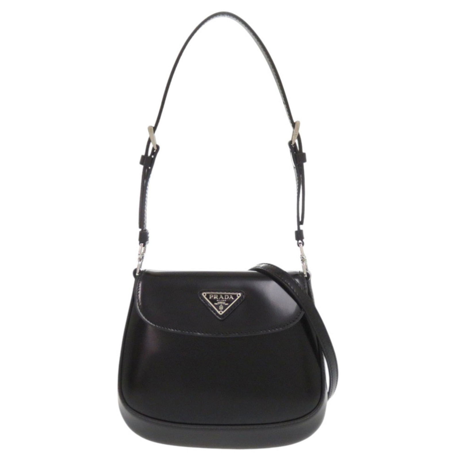 Leather Prada Shoulder Bag: Leather Prada Shoulder Bag This listing features Leather Prada Shoulder Bag. Item specifics are provided below. Item Specifics: Brand: Prada Type: Shoulder Bag Material: Leather Color: Black