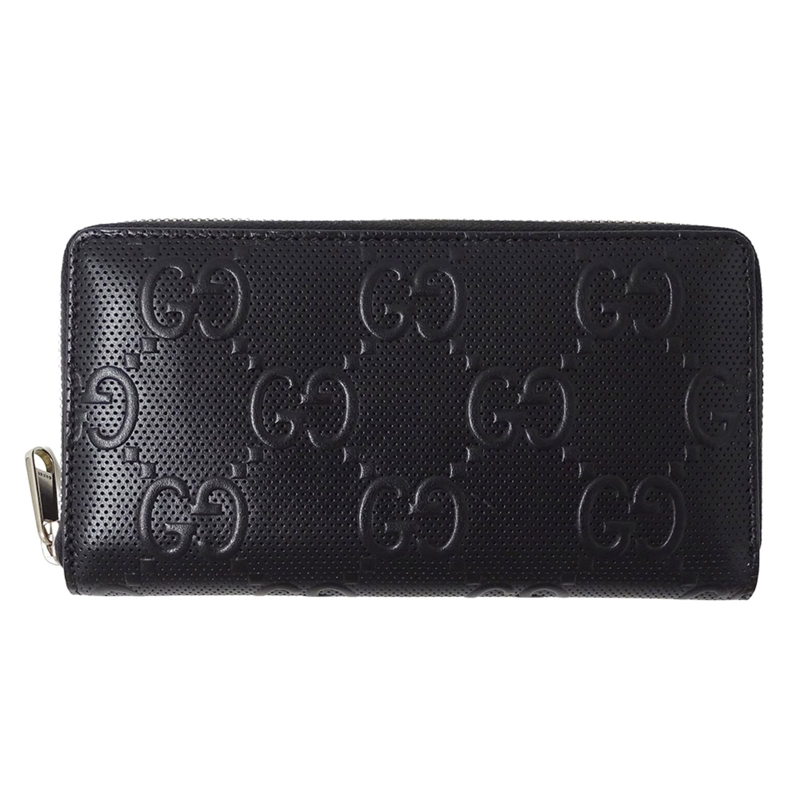 625558). Gucci GG embossed zip-around wallet in black leather for men and women (product number: 625558). Gucci GG embossed zip-around wallet in black leather for men and women (product number This listing features 625558). Gucci GG embossed zip-around wallet in black leather for men and women (p