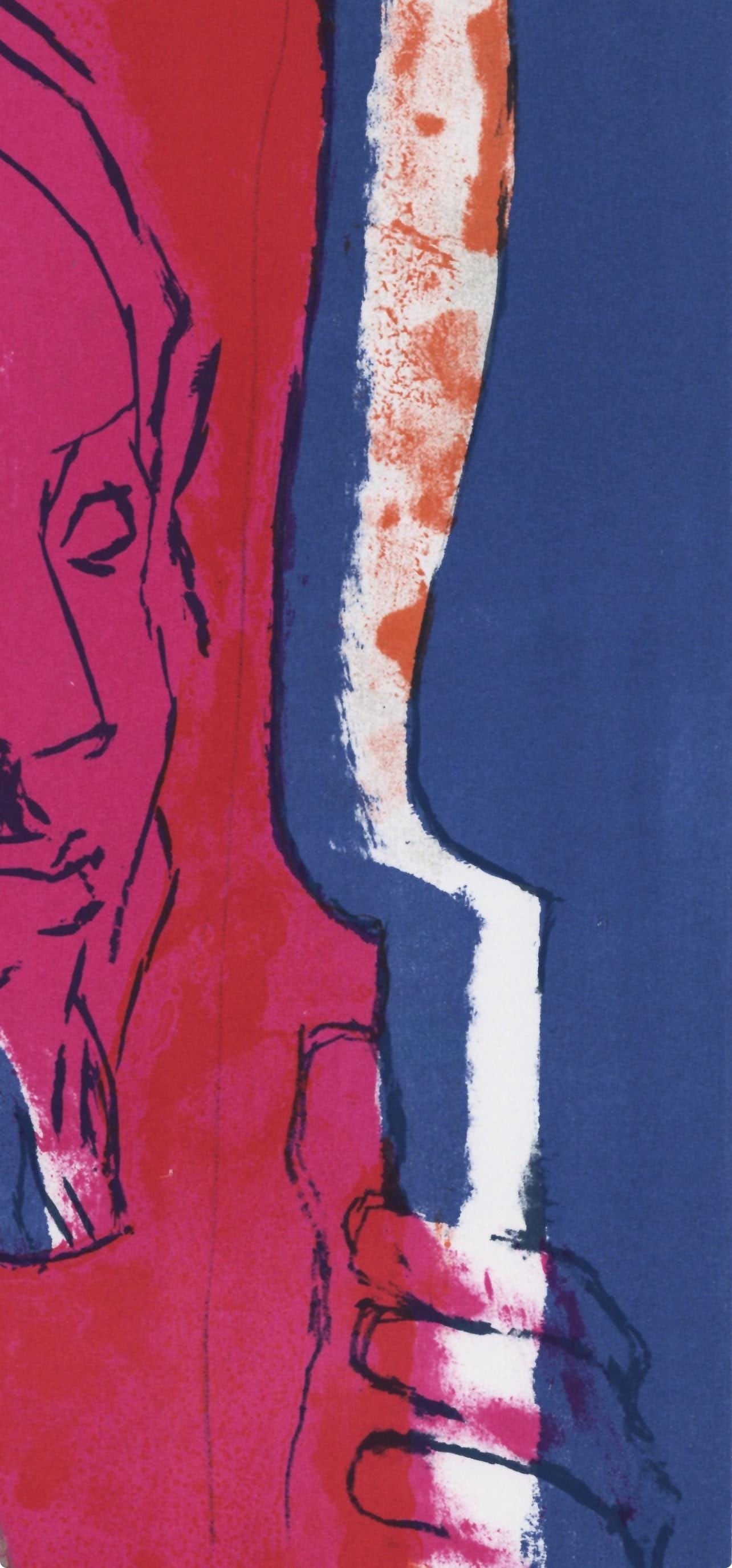 Lithograph - Paul Guiramand - Composition - L'Odysse - 4