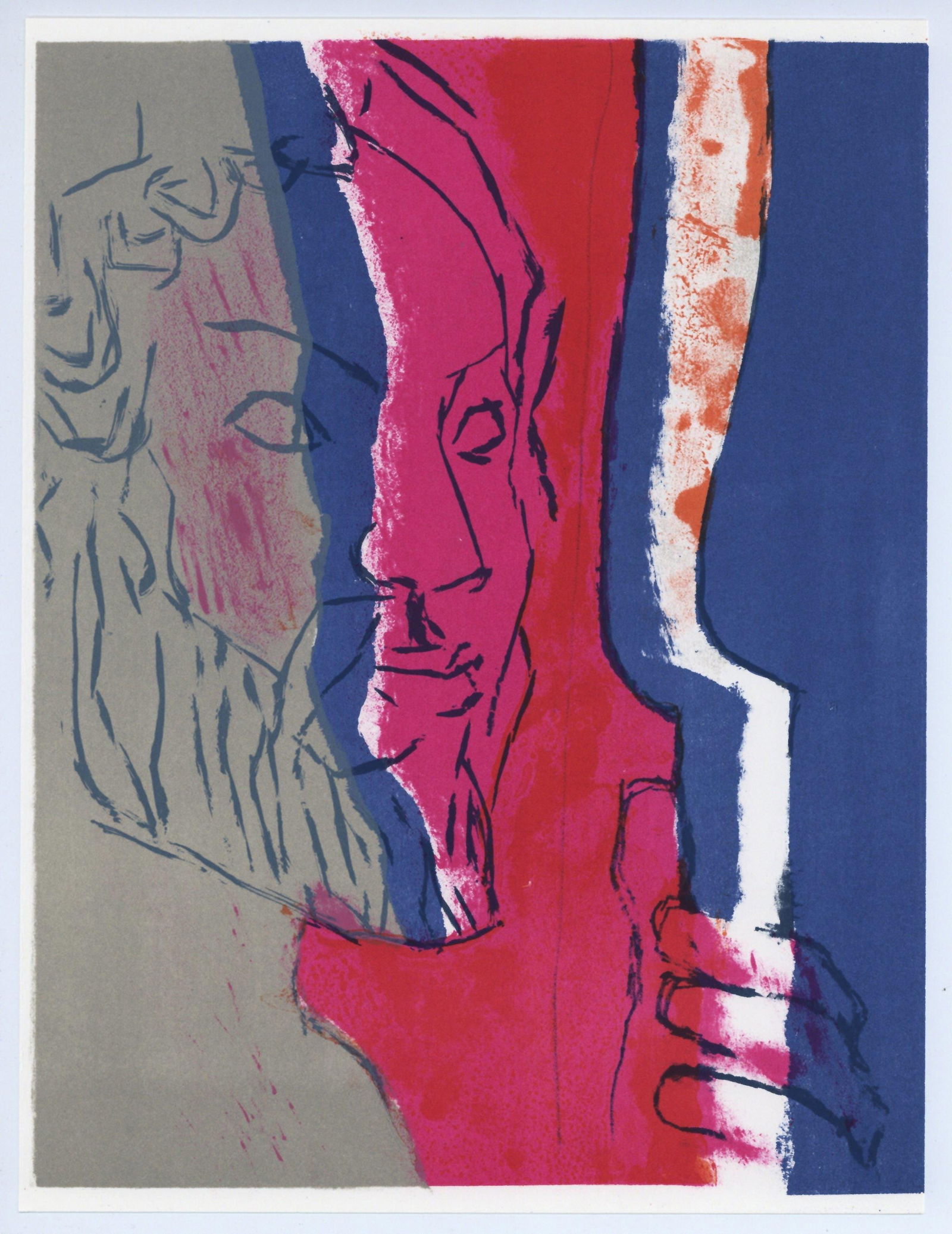Lithograph - Paul Guiramand - Composition - L'Odysse - 5