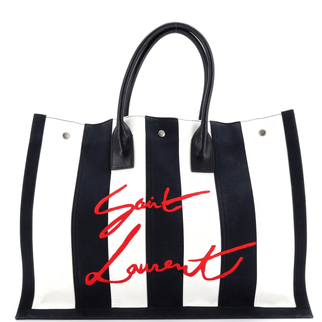 Large Saint Laurent Noe Shopping Tote Striped Canvas: Large Saint Laurent Noe Shopping Tote Striped Canvas This listing features Large Saint Laurent Noe Shopping Tote Striped Canvas. Item specifics are provided below. Item Specifics: Brand: Saint