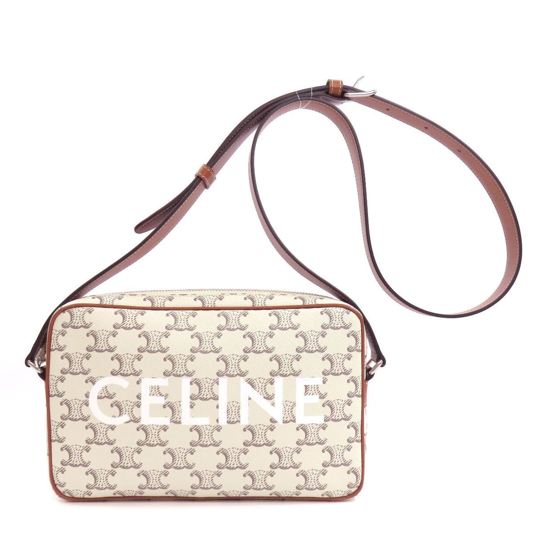PVC CELINE Triomphe Shoulder Bag: PVC CELINE Triomphe Shoulder Bag This listing features PVC CELINE Triomphe Shoulder Bag. Item specifics are provided below. Item Specifics: Brand: CELINE Style: Shoulder Bag Exterior Material: PVC