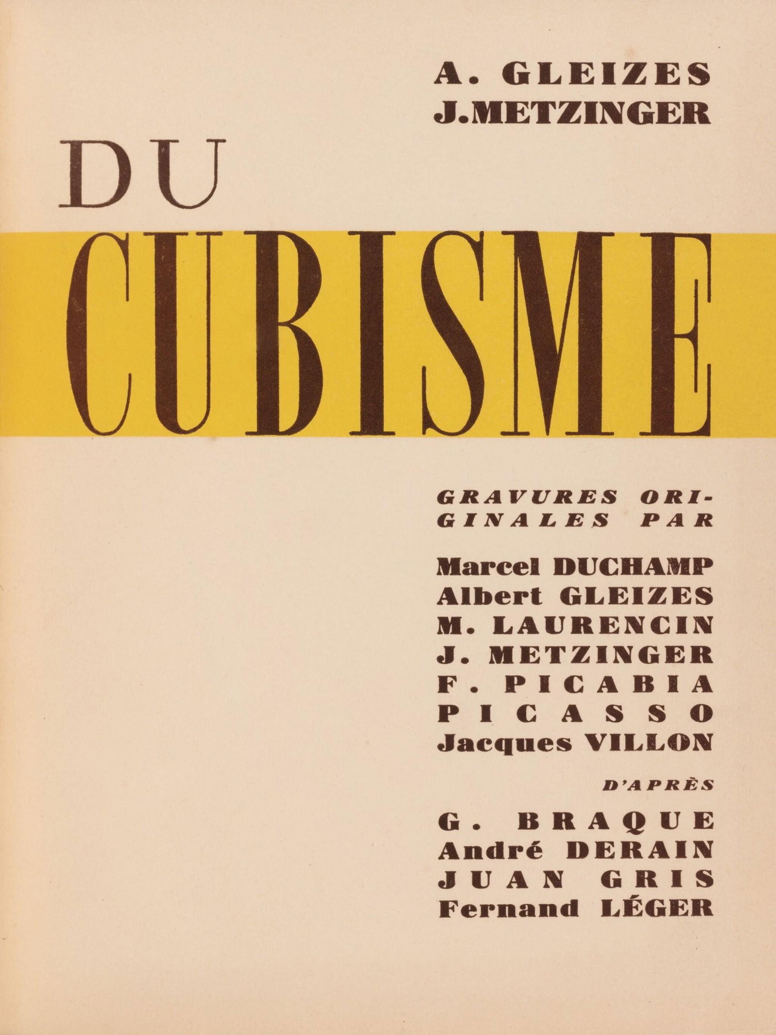 Etching - Marcel Duchamp - Composition - Du cubisme - 5